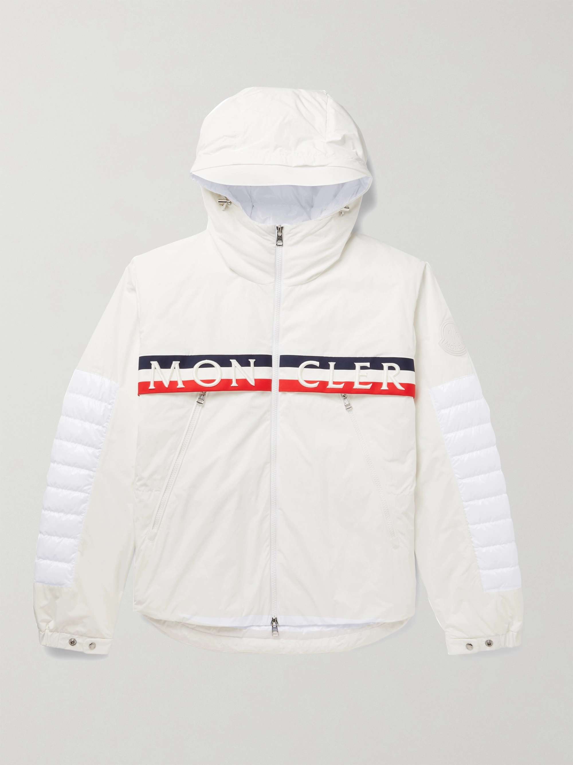 MONCLER Olargues Logo-Embroidered Quilted Shell Down Hooded Jacket