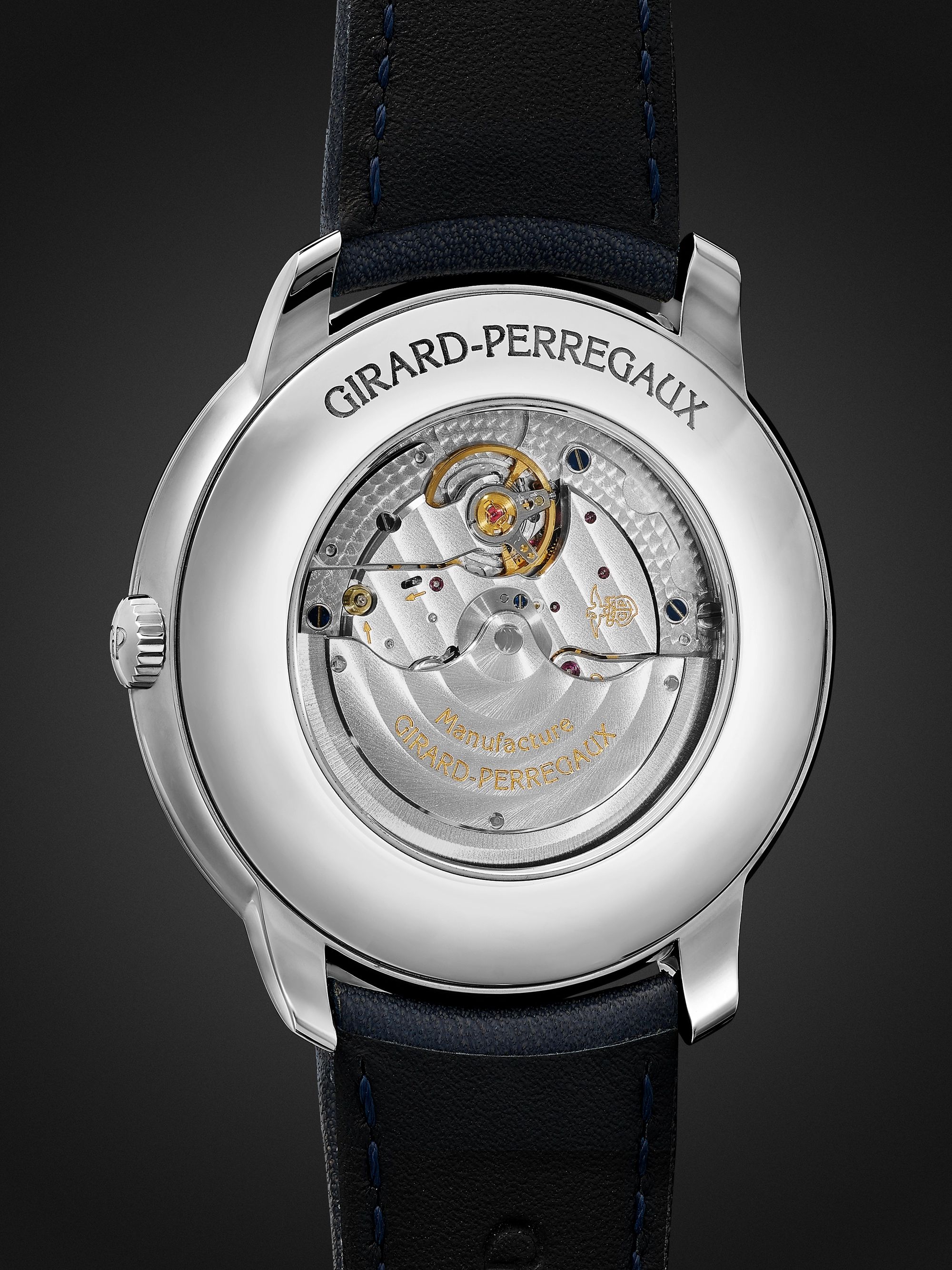 GIRARD-PERREGAUX 1966 Automatic 40mm Stainless Steel and Leather Watch
