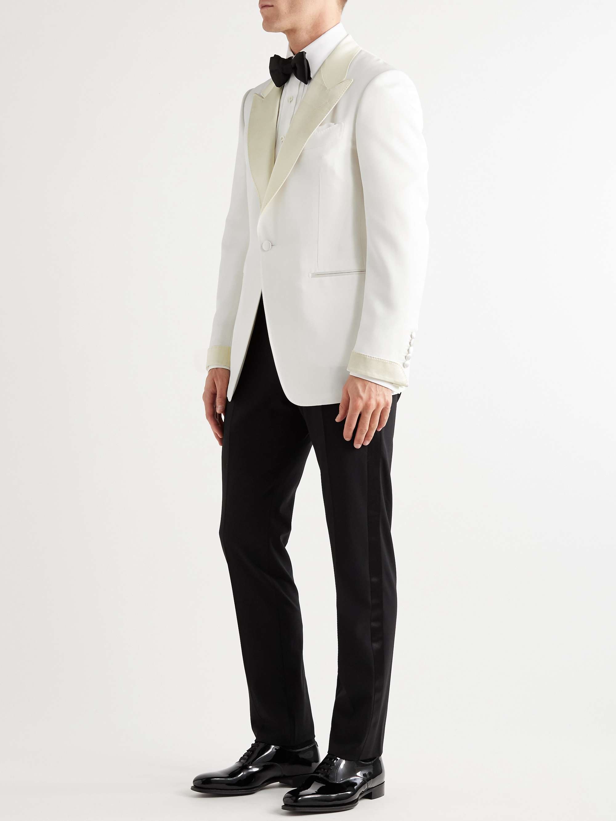 TOM FORD Slim-Fit Satin-Trimmed Wool and Mohair-Blend Tuxedo Jacket