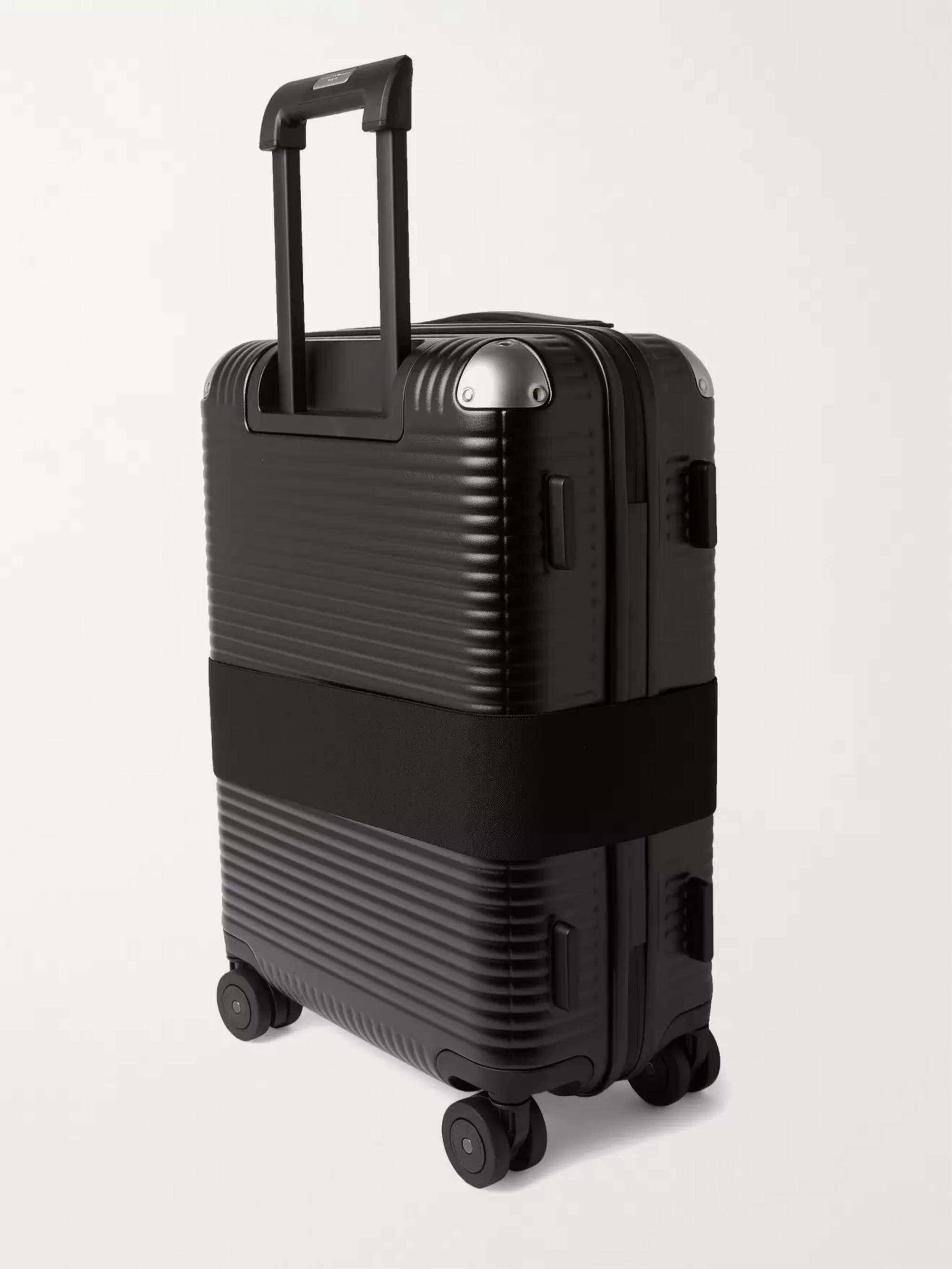 Bank Spinner 55cm Leather-Trimmed Polycarbonate Carry-On Suitcase