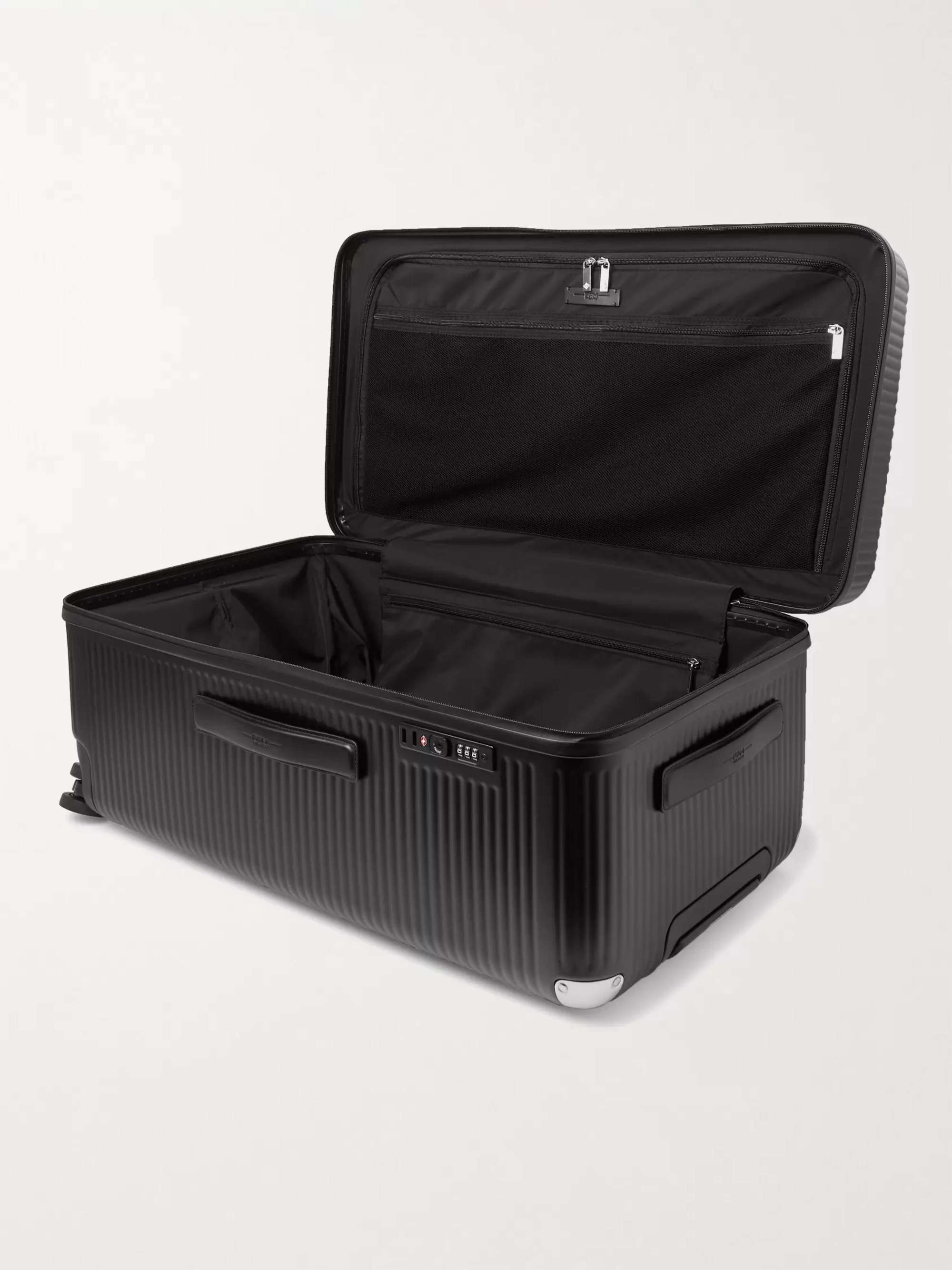 FPM MILANO Bank 93cm Leather-Trimmed Polycarbonate Suitcase