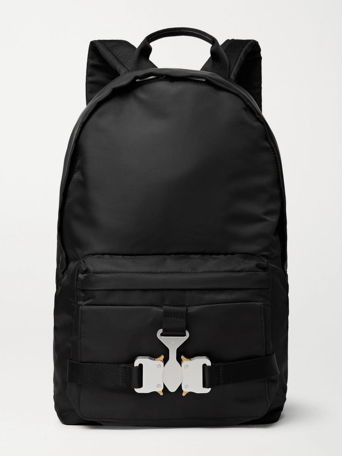 Alyx Tricon Leather-trimmed Nylon Backpack In Black