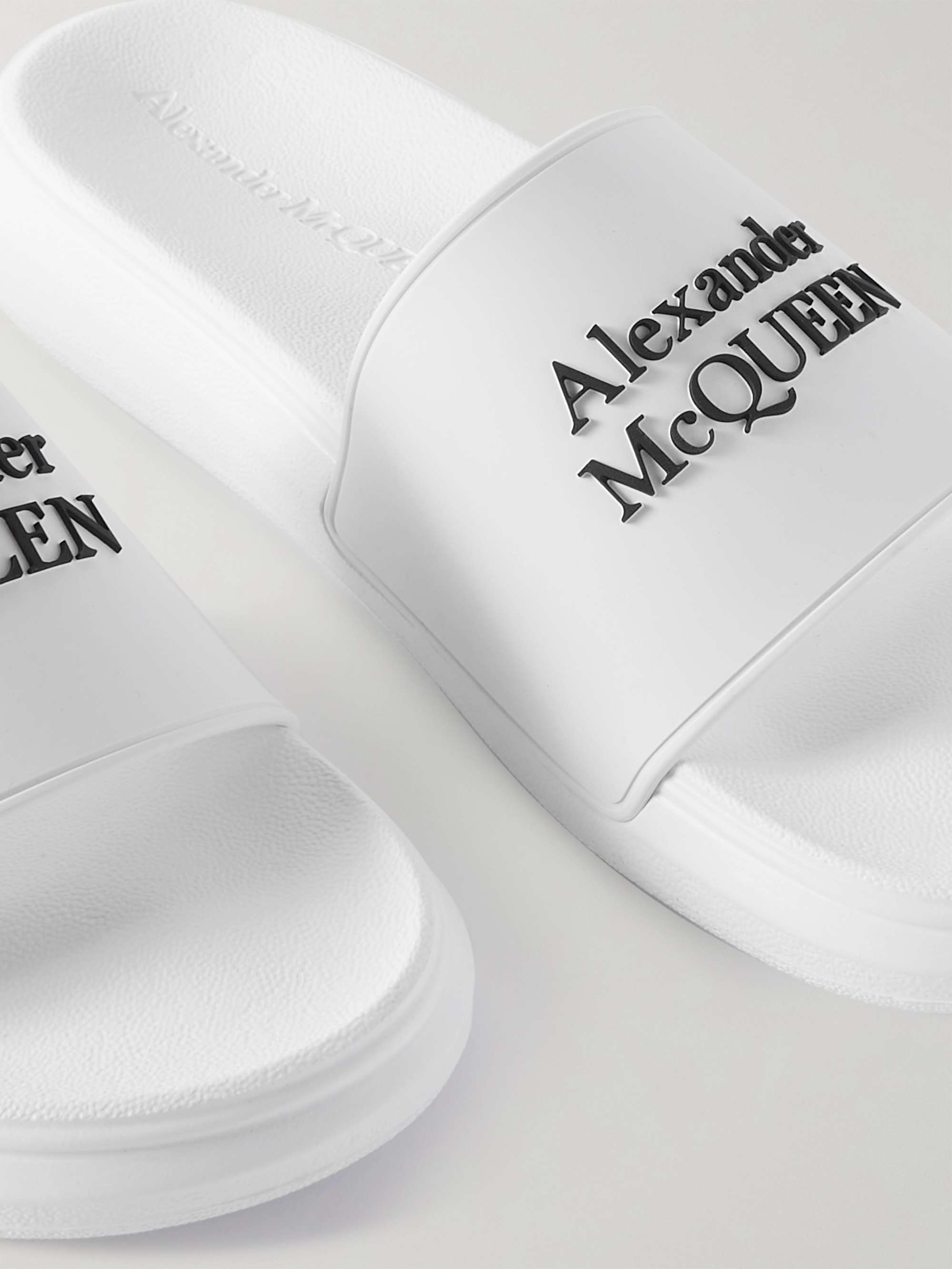 ALEXANDER MCQUEEN Logo-Embossed Rubber Slides