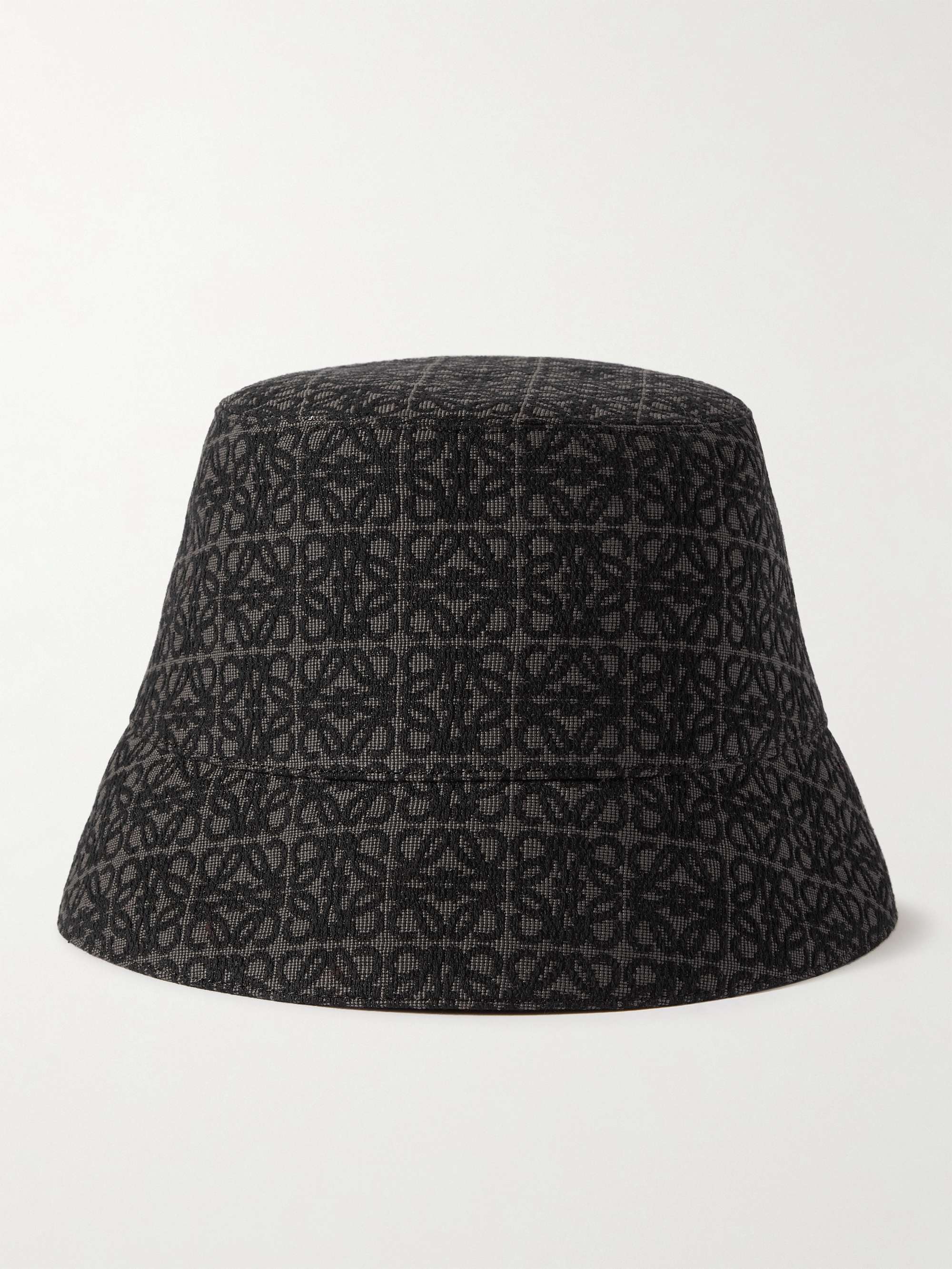 LOEWE Reversible Logo-Jacquard Cotton-Blend and Shell Bucket Hat