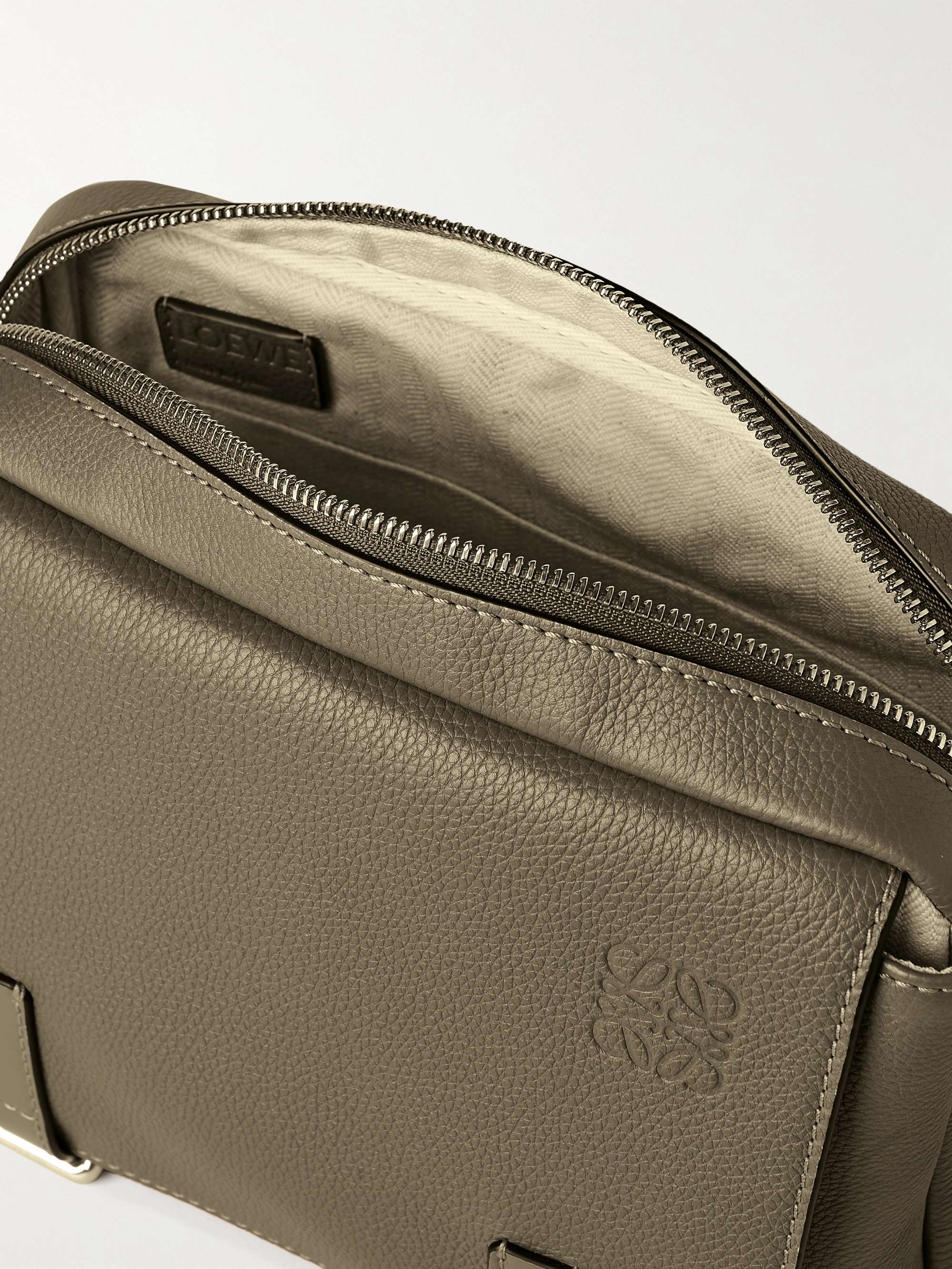 LOEWE Military XS Full-Grain Leather Messenger Bag