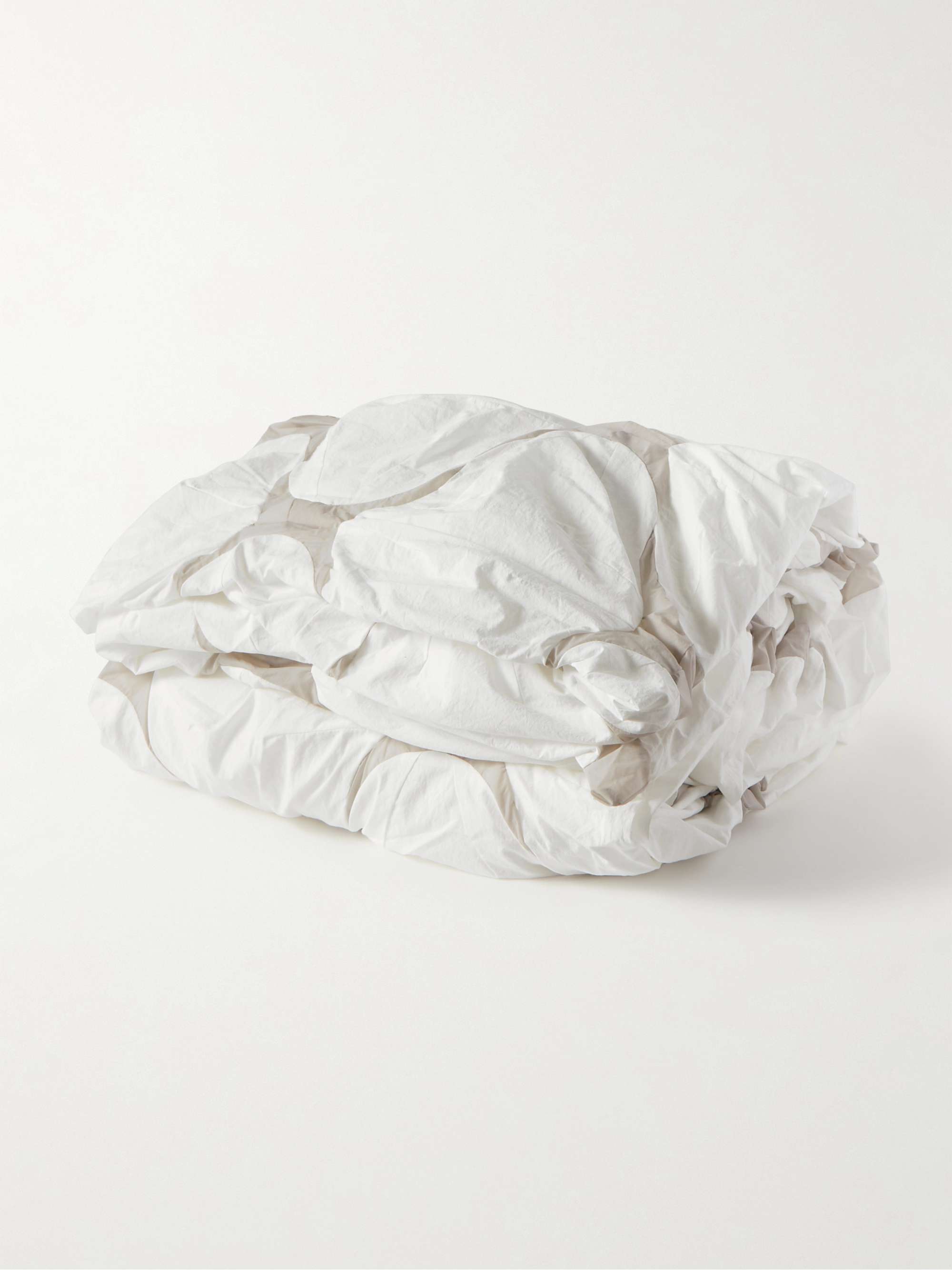 POST ARCHIVE FACTION 4.0+ Left Quilted Cotton and Shell Queen Duvet Cover
