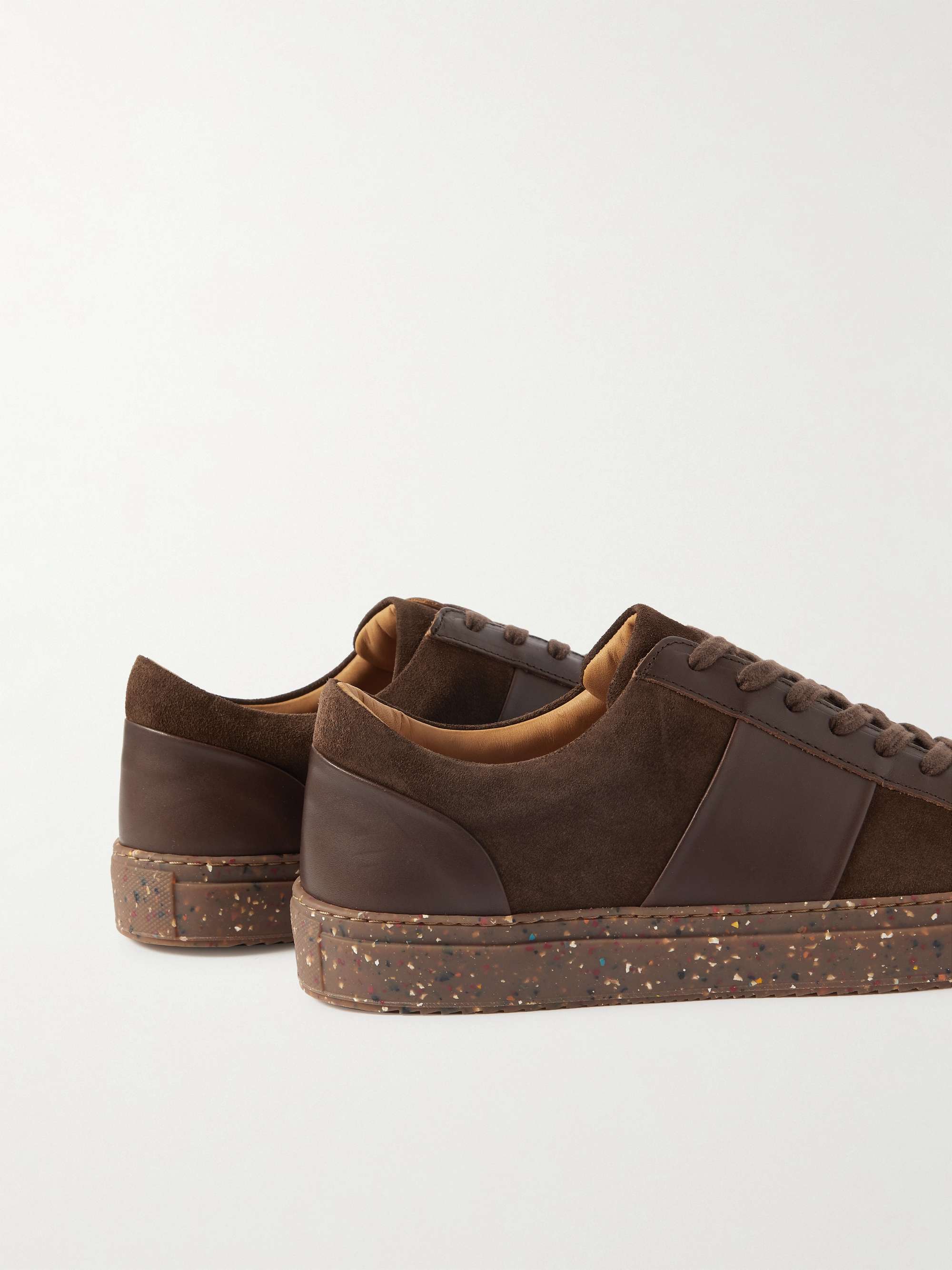 MR P. Larry Leather-Panelled Re-Suede by Evolo Sneakers