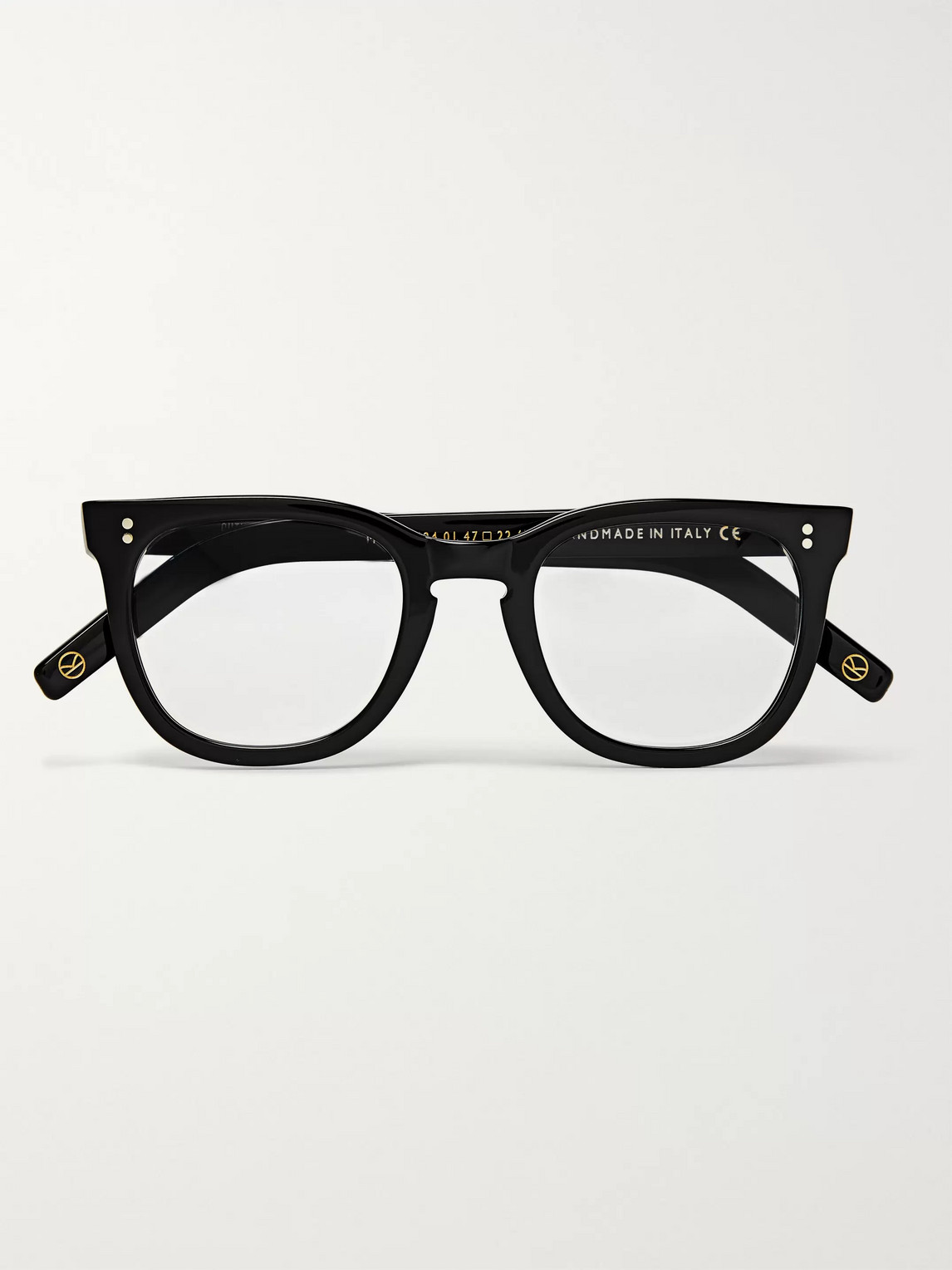 Kingsman Cutler And Gross D-frame Acetate Optical Glasses In Black