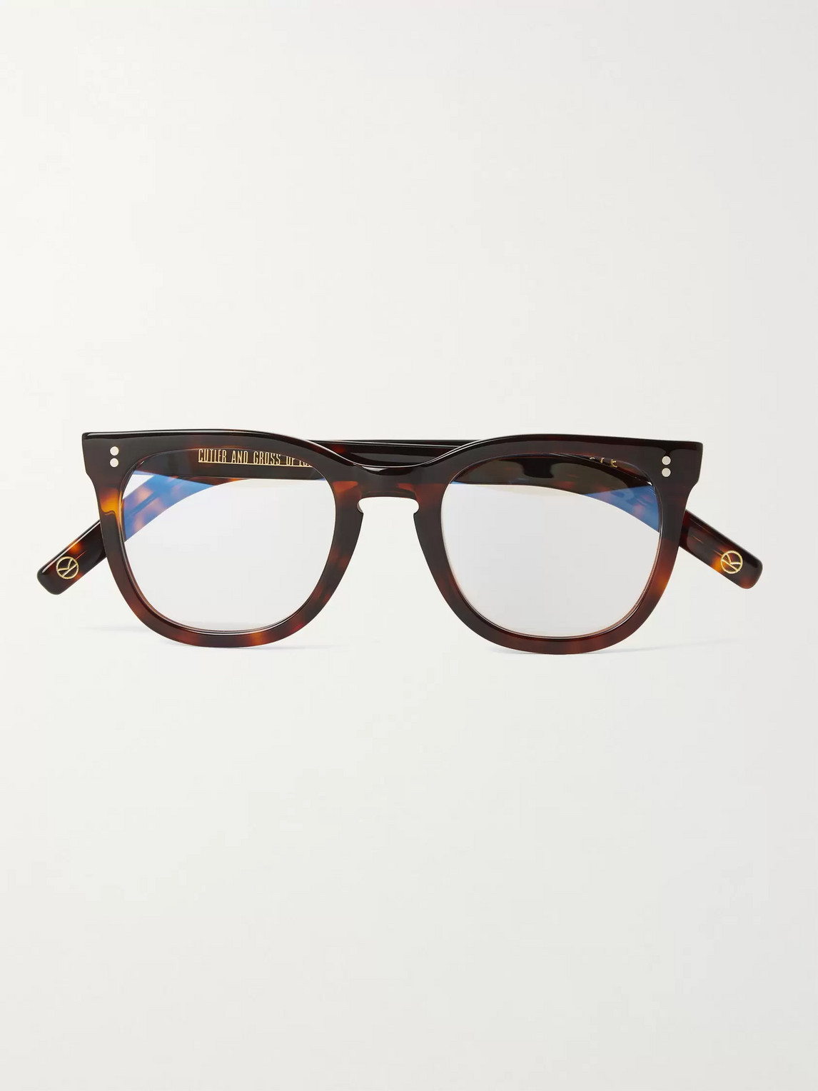Kingsman Cutler And Gross D-frame Acetate Optical Glasses In Brown