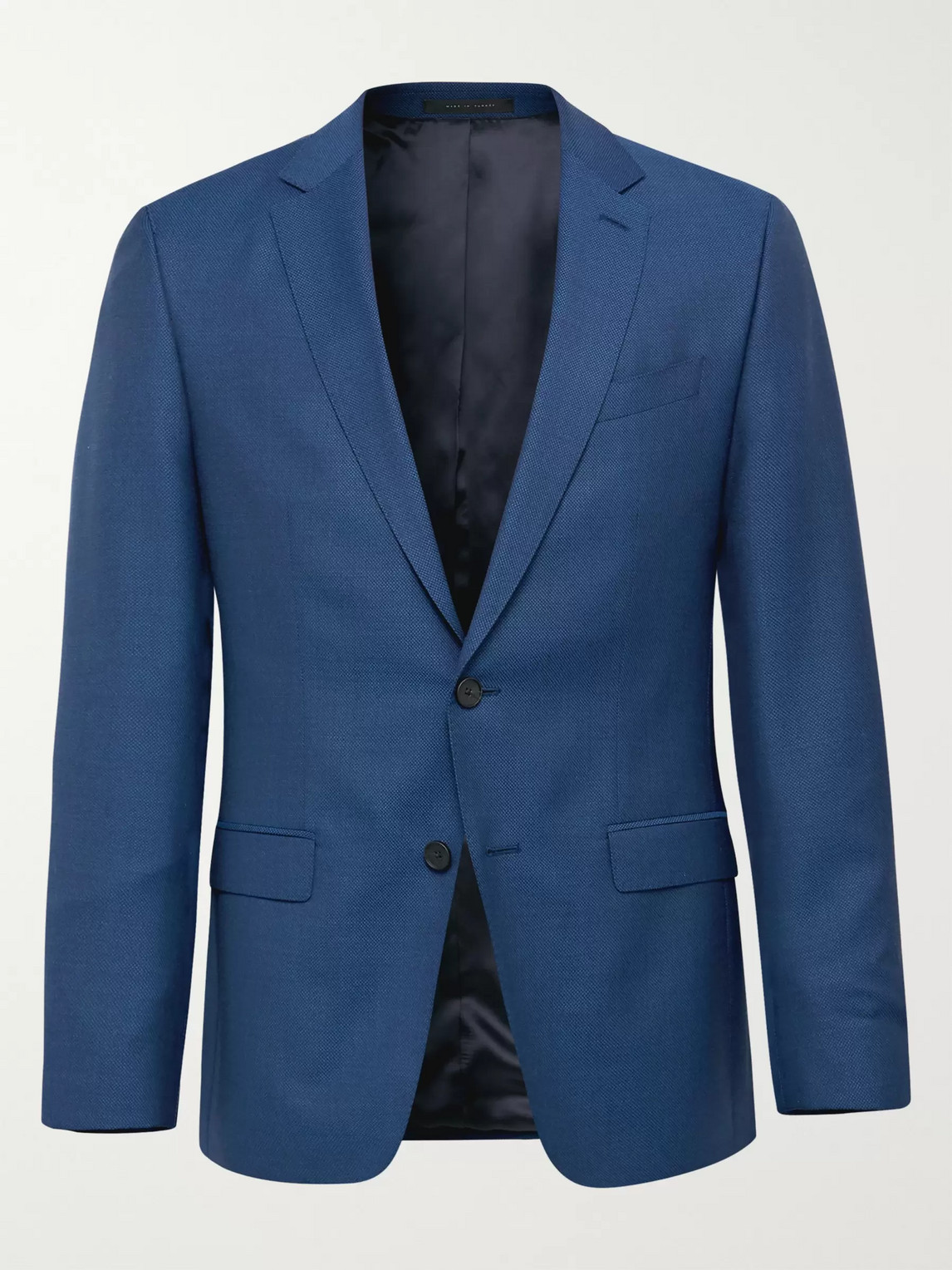hugo boss open blue suit