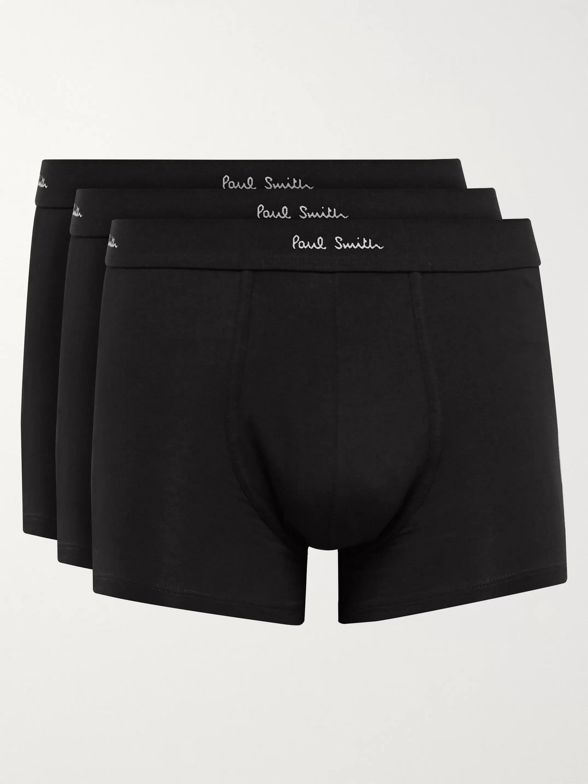 PAUL SMITH THREE-PACK STRETCH COTTON-JERSEY BOXER BRIEFS