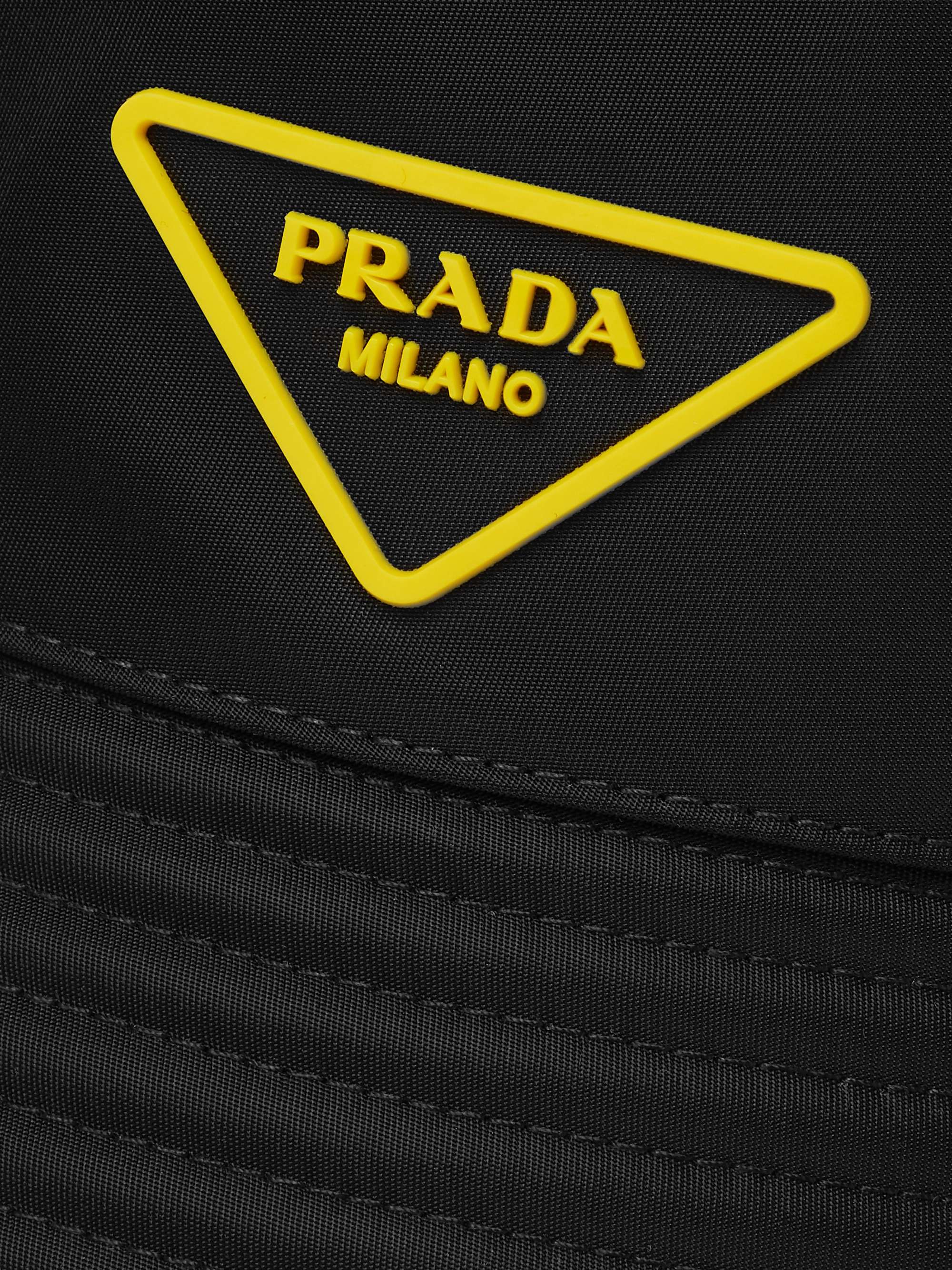 PRADA Logo-Appliquéd Nylon Bucket Hat