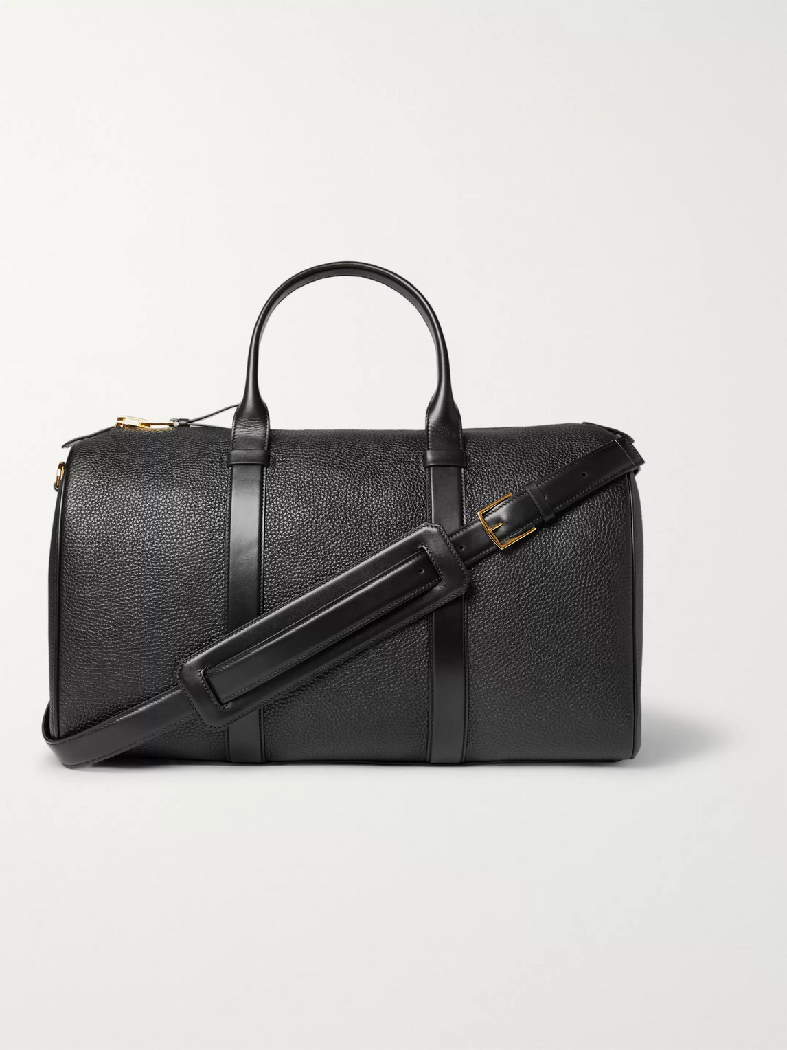 TOM FORD BUCKLEY PEBBLE-GRAIN LEATHER HOLDALL