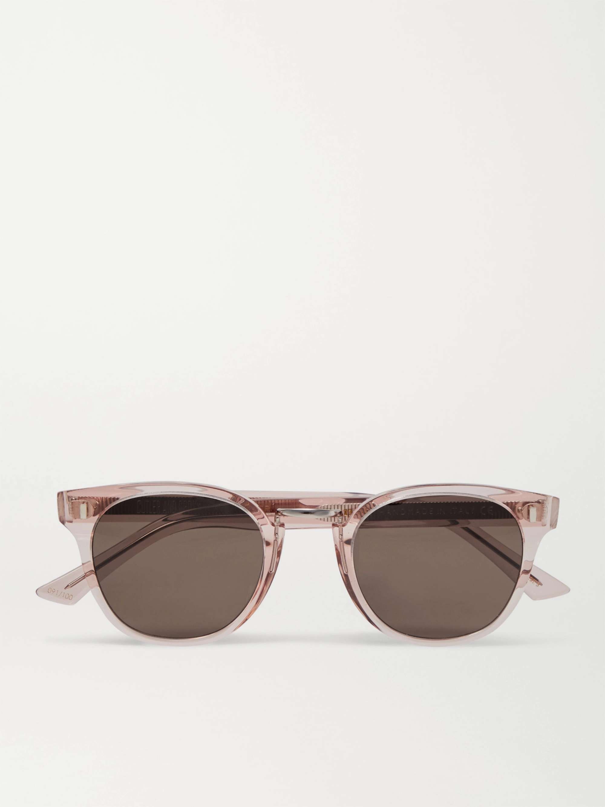 Orange St Germain Round-Frame Tortoiseshell Acetate Sunglasses 