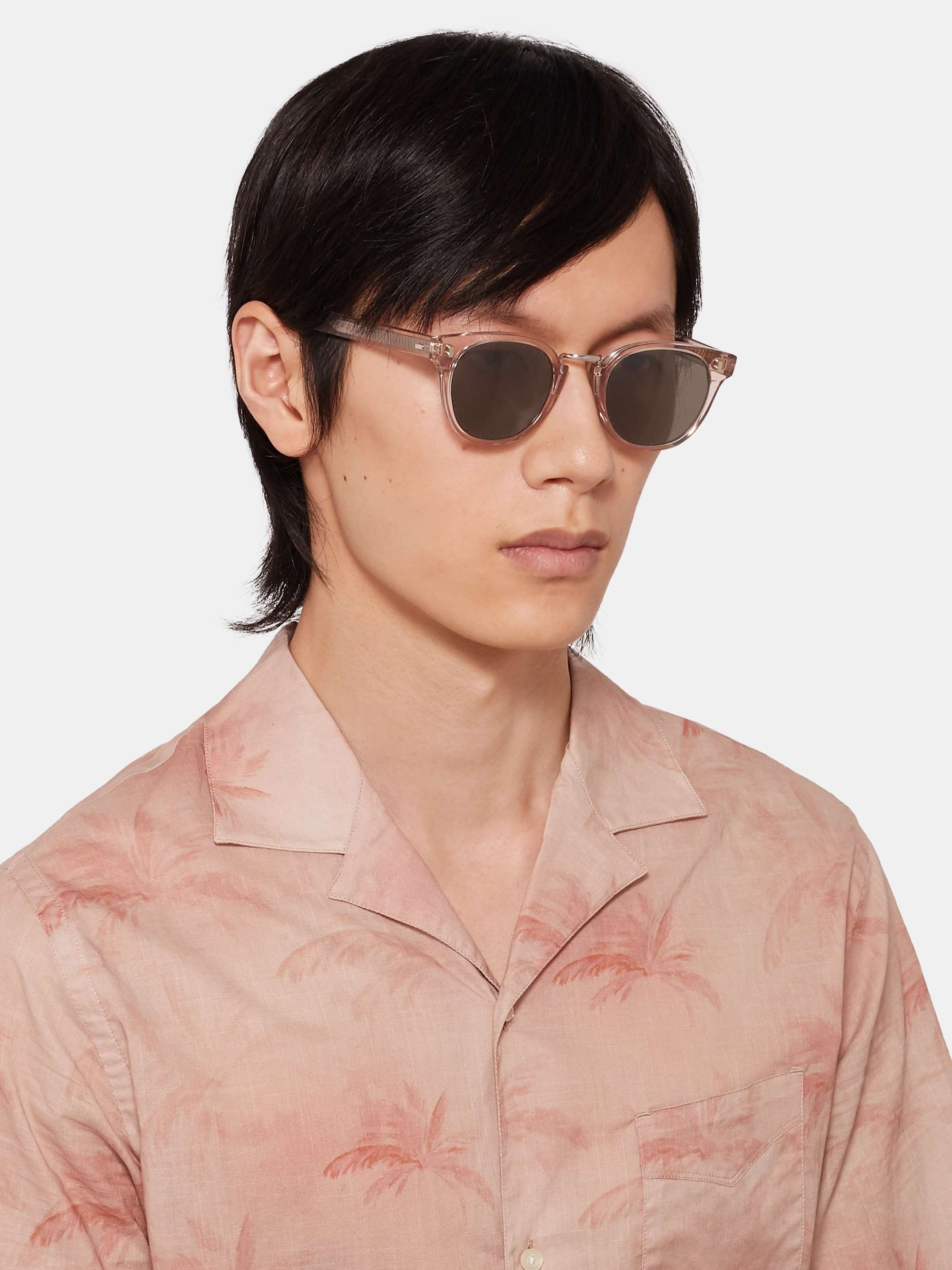 CUTLER AND GROSS Round Frame Acetate Sunglasses