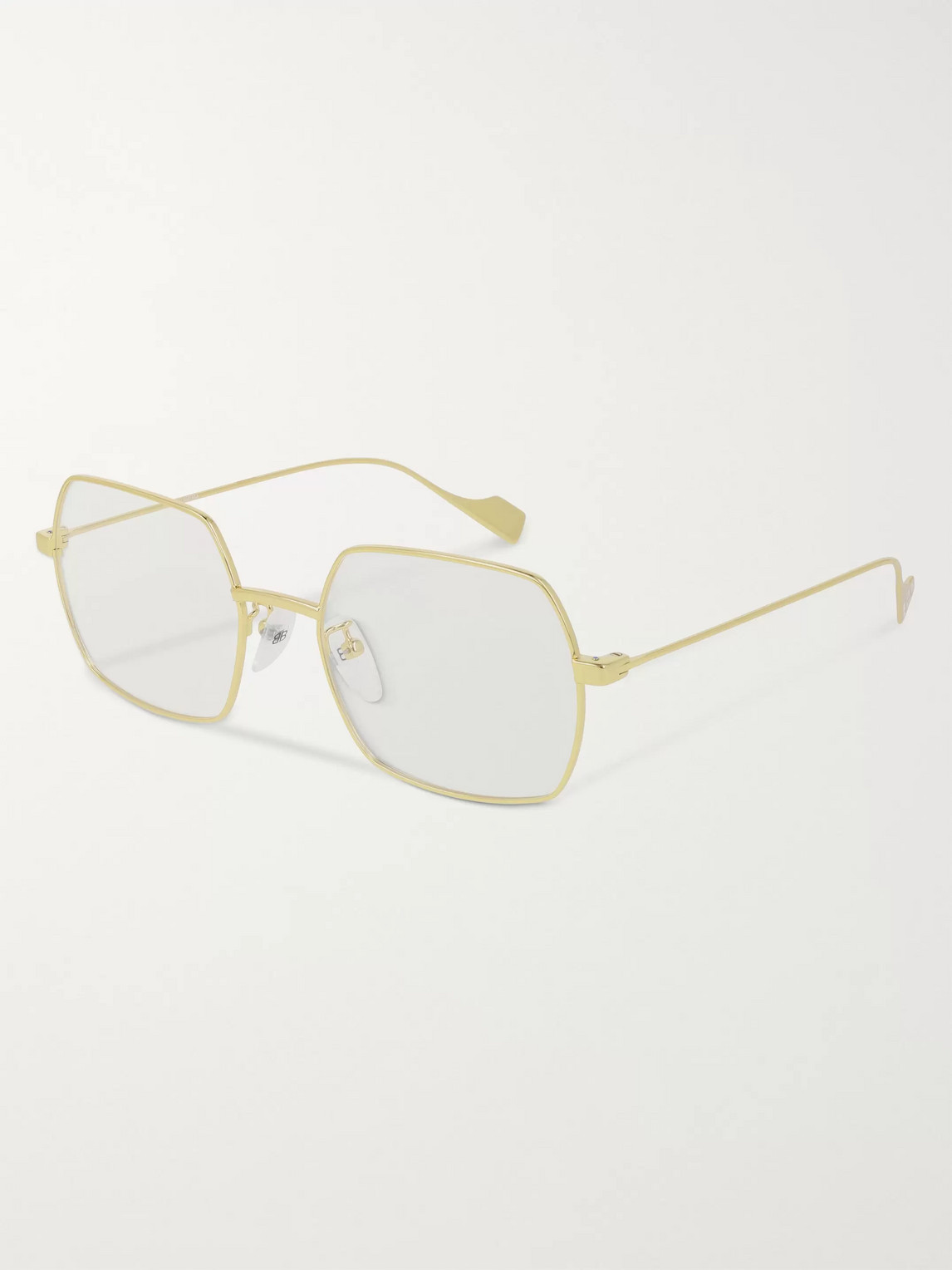 Balenciaga Square-frame Gold-tone Optical Glasses