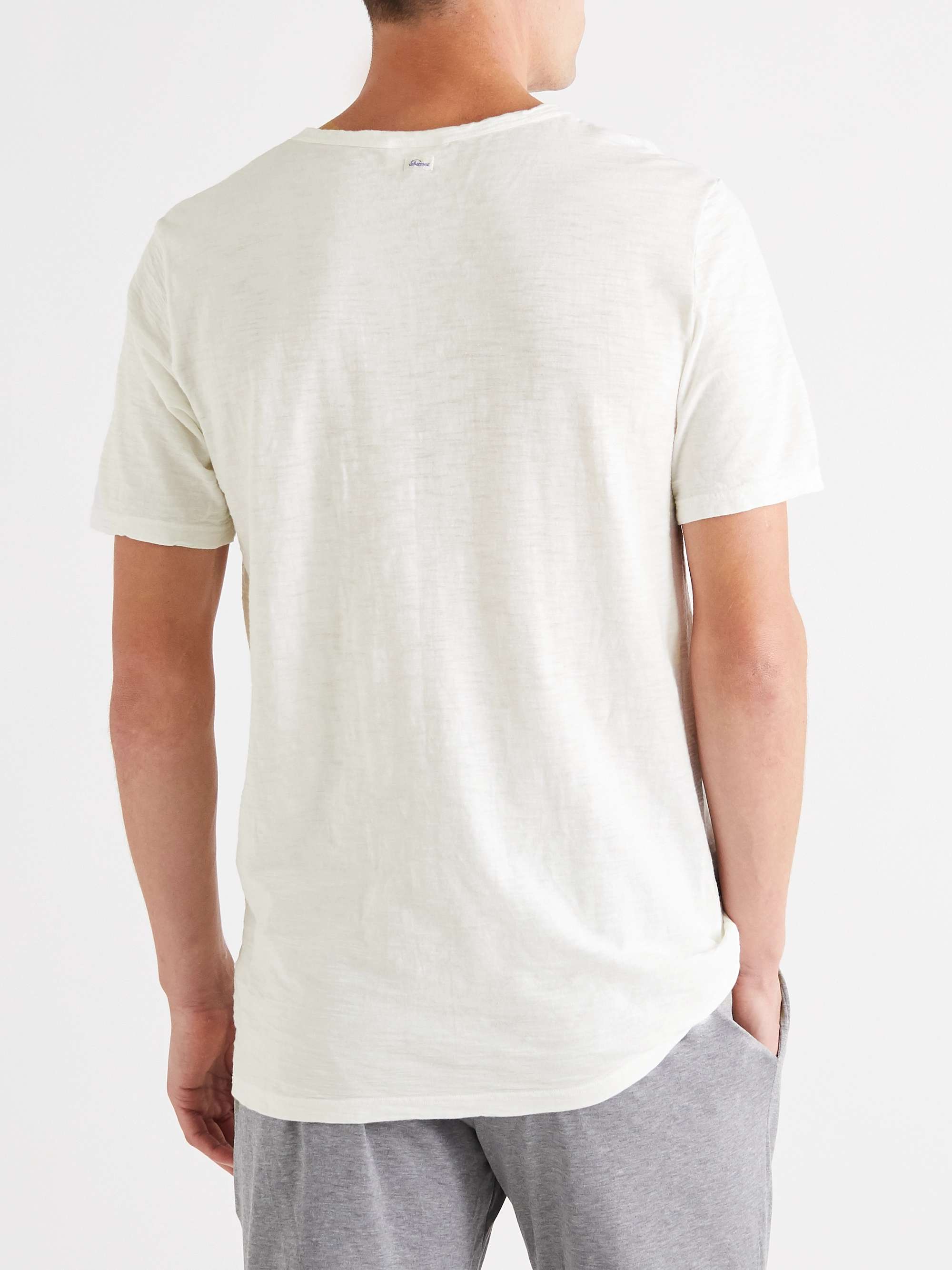 SCHIESSER Hanno Slub Cotton-Jersey T-Shirt