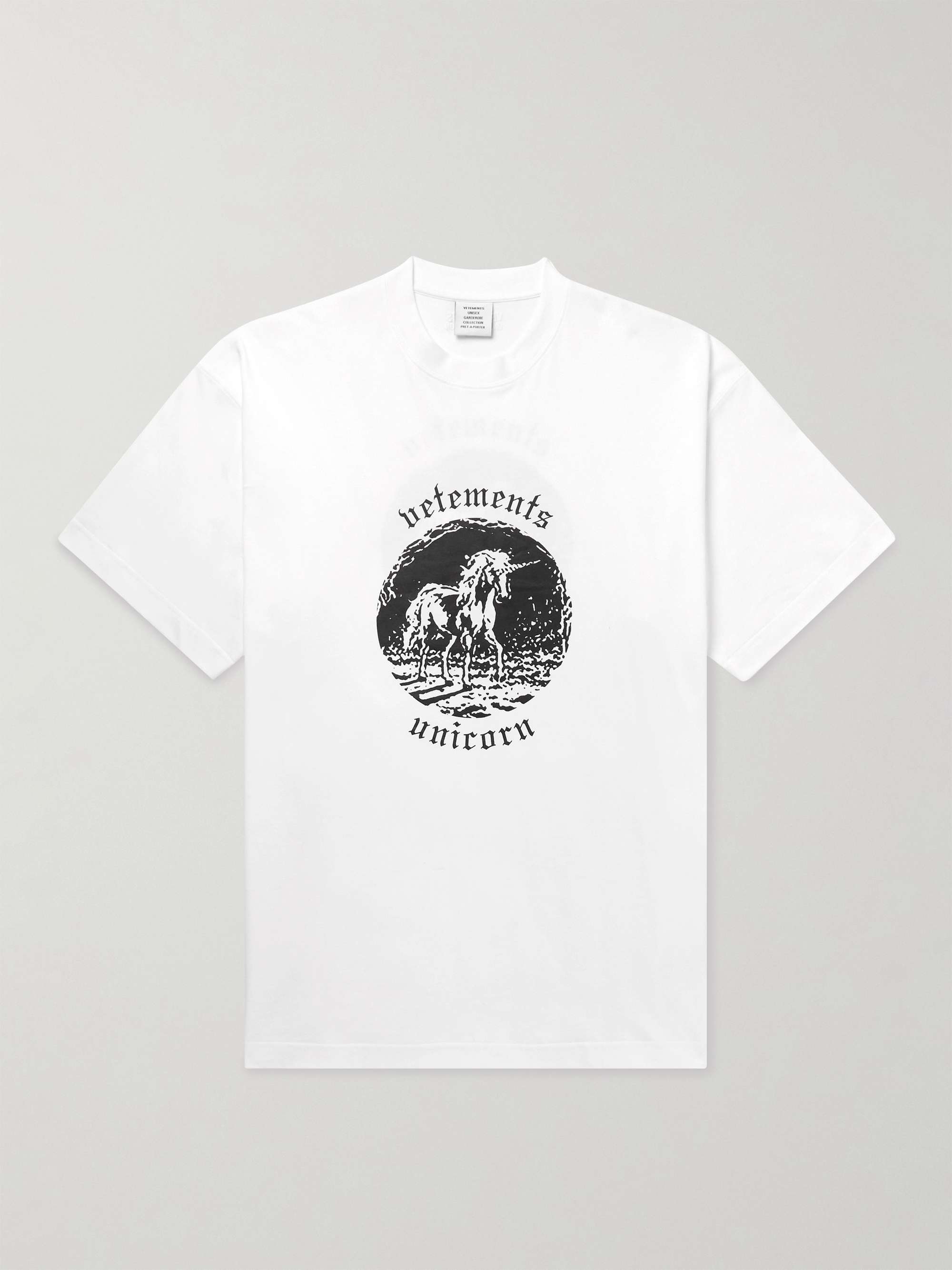 VETEMENTS Logo-Print Cotton-Jersey T-Shirt