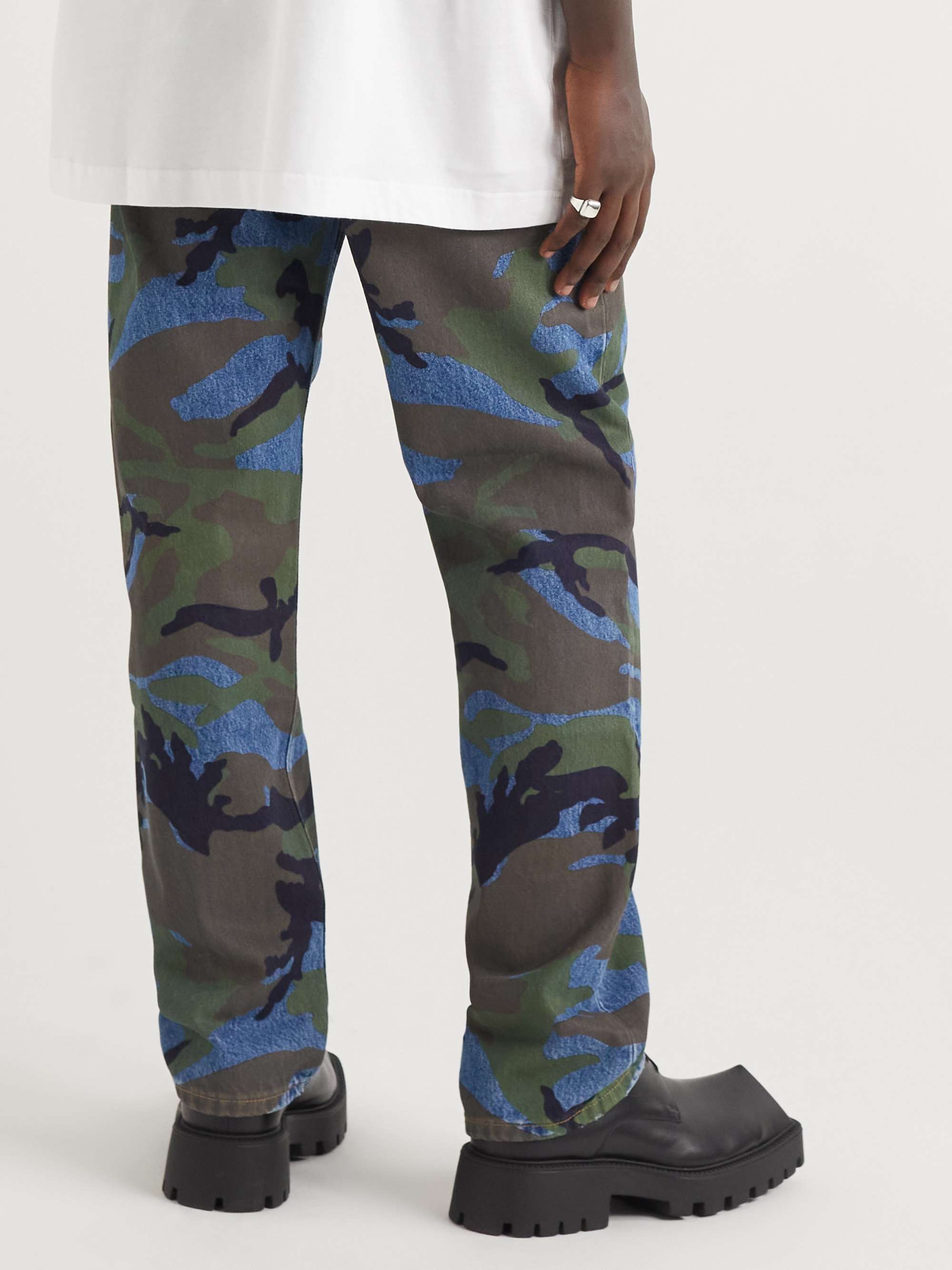 VETEMENTS Straight-Leg Camouflage-Print Jeans