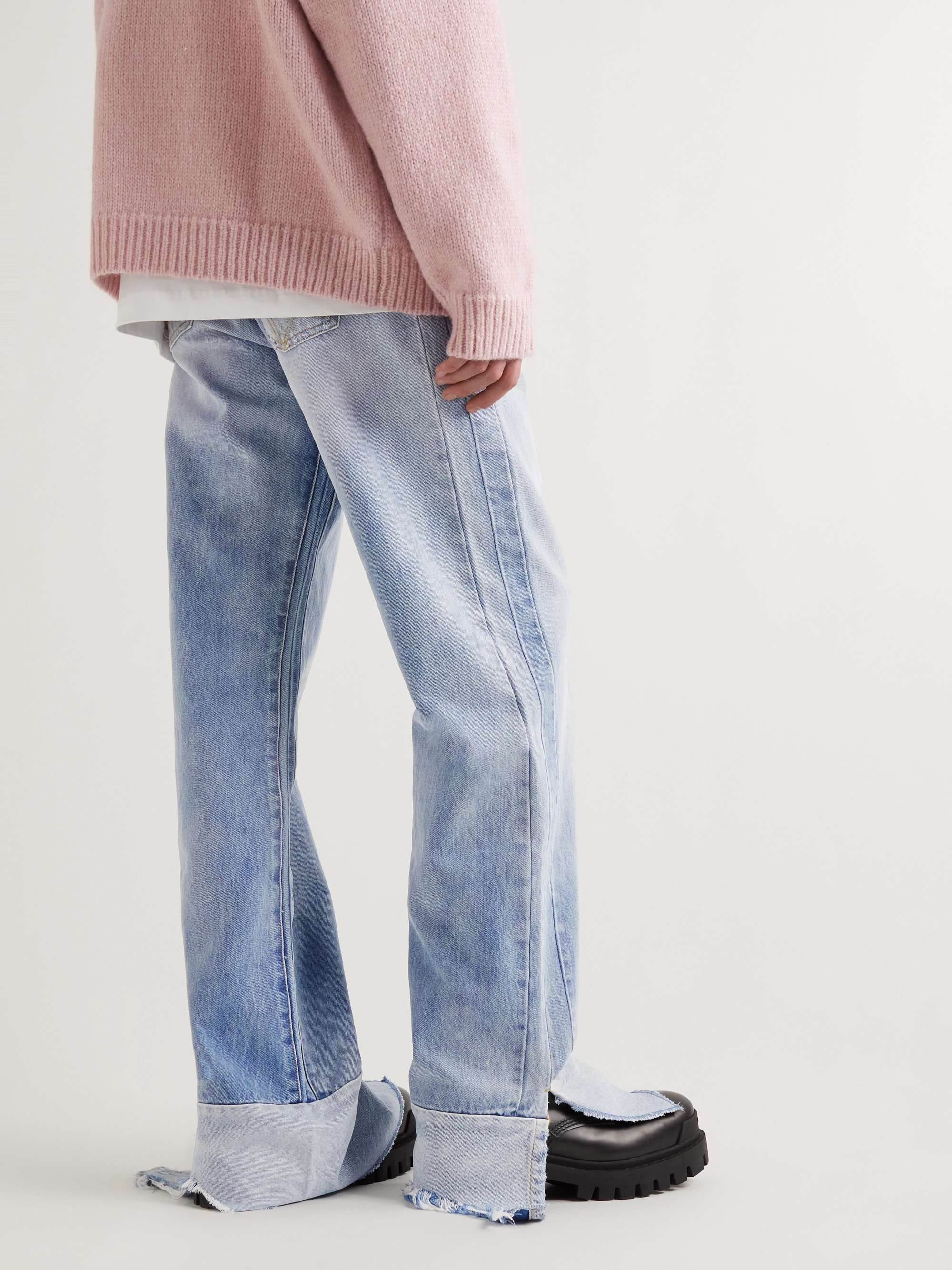 VETEMENTS Bootcut Distressed Jeans