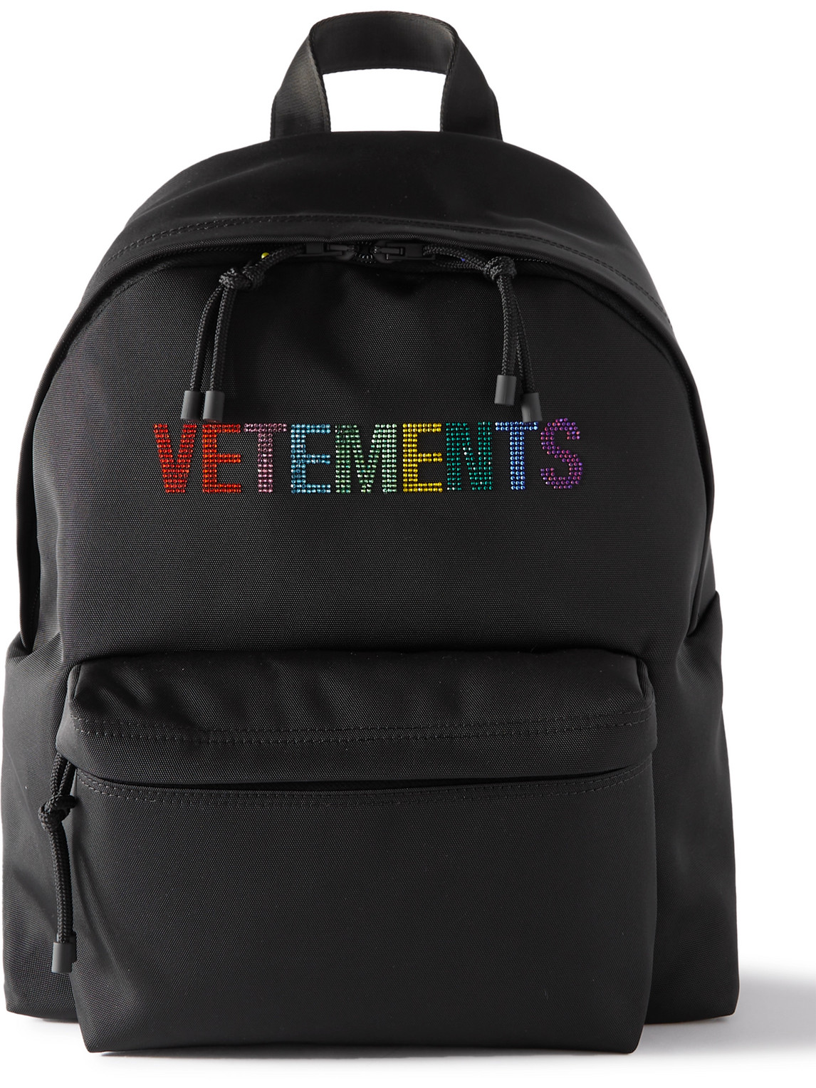 Logo-Embellished Canvas Backpack