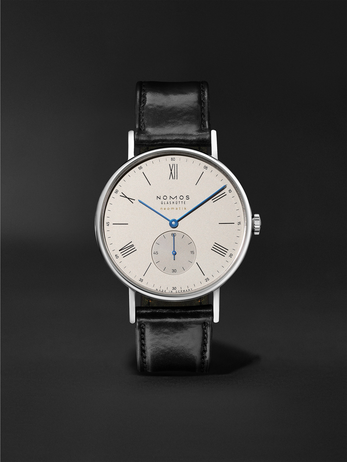 Nomos Glashütte Ludwig Neomatik 39 Automatic 38.5mm Stainless Steel And Leather Watch, Ref. No. 250 In White