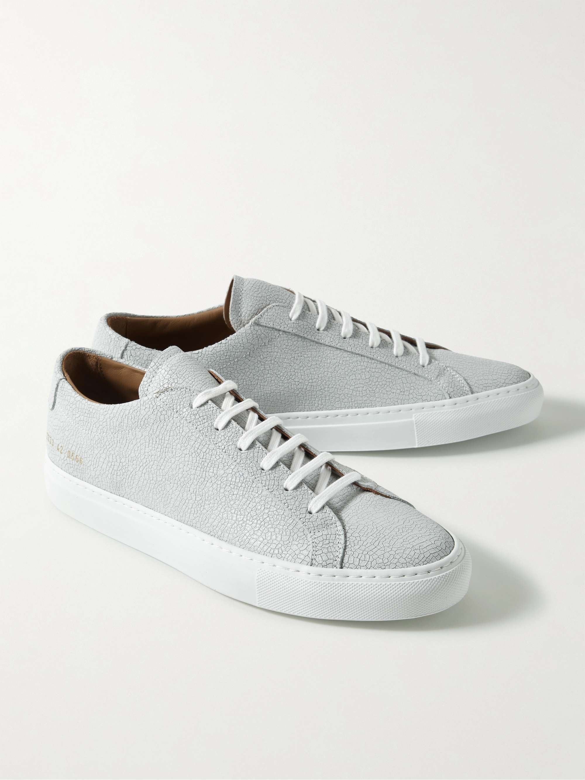 COMMON PROJECTS Achilles Cracked-Leather Sneakers