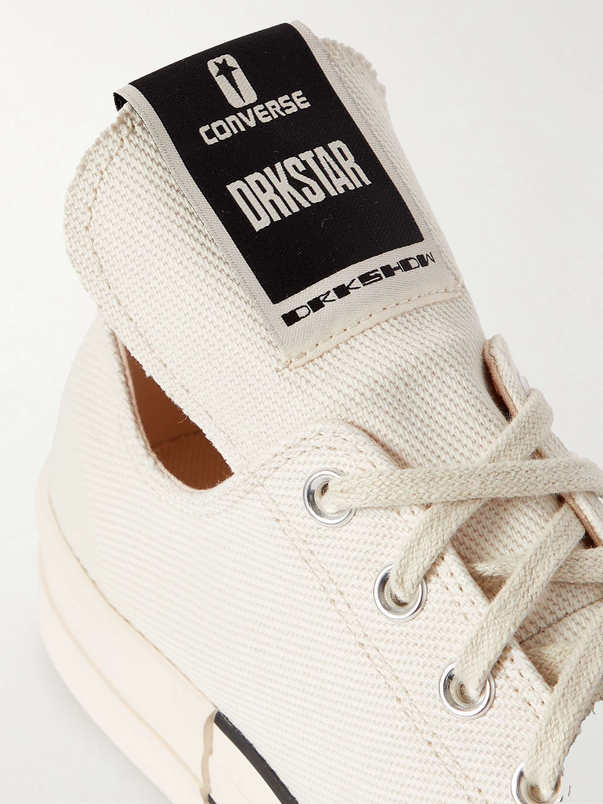 RICK OWENS + Converse DRKSTAR OX Canvas Sneakers