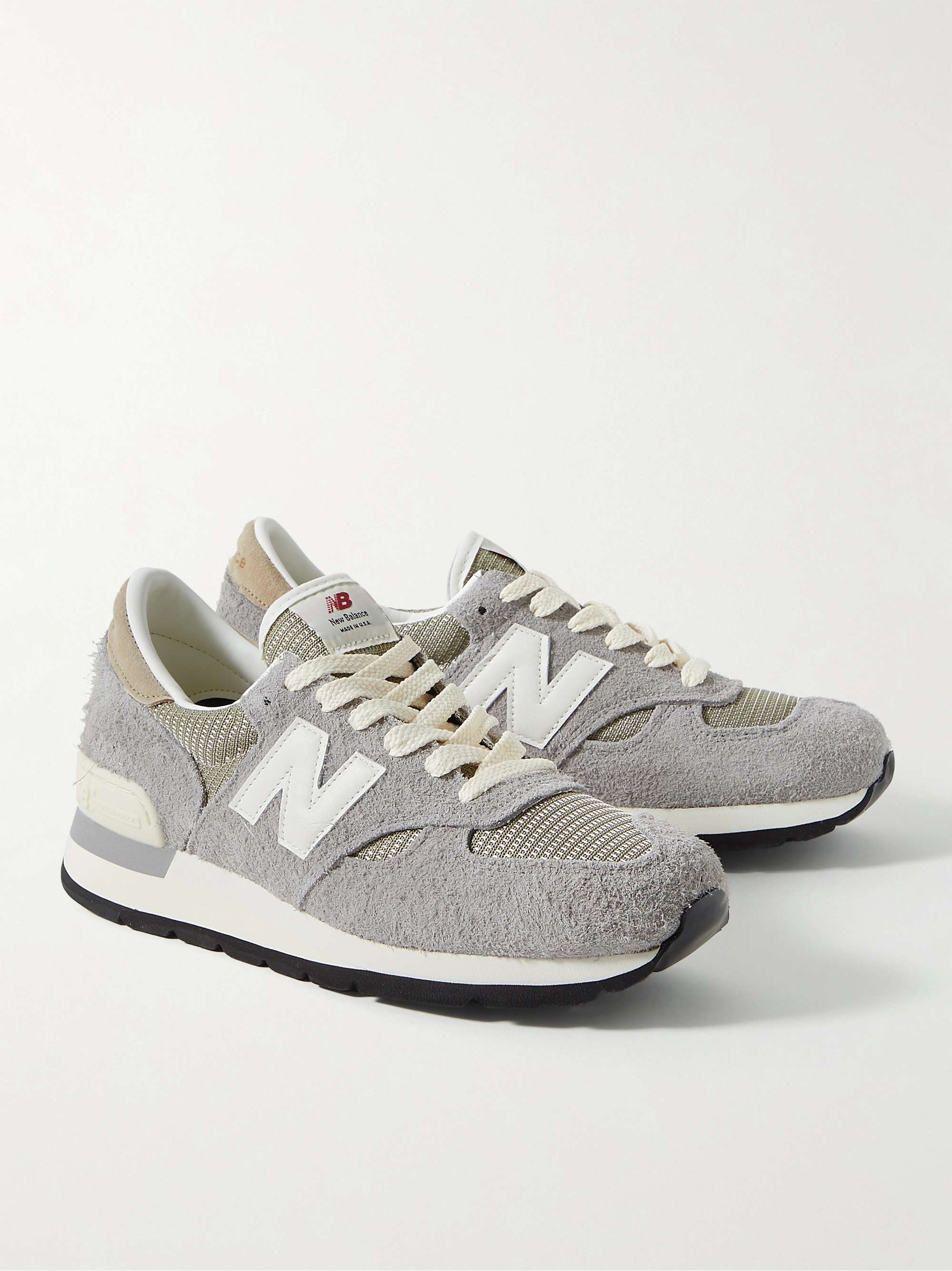 NEW BALANCE M990v1 Suede and Mesh Sneakers
