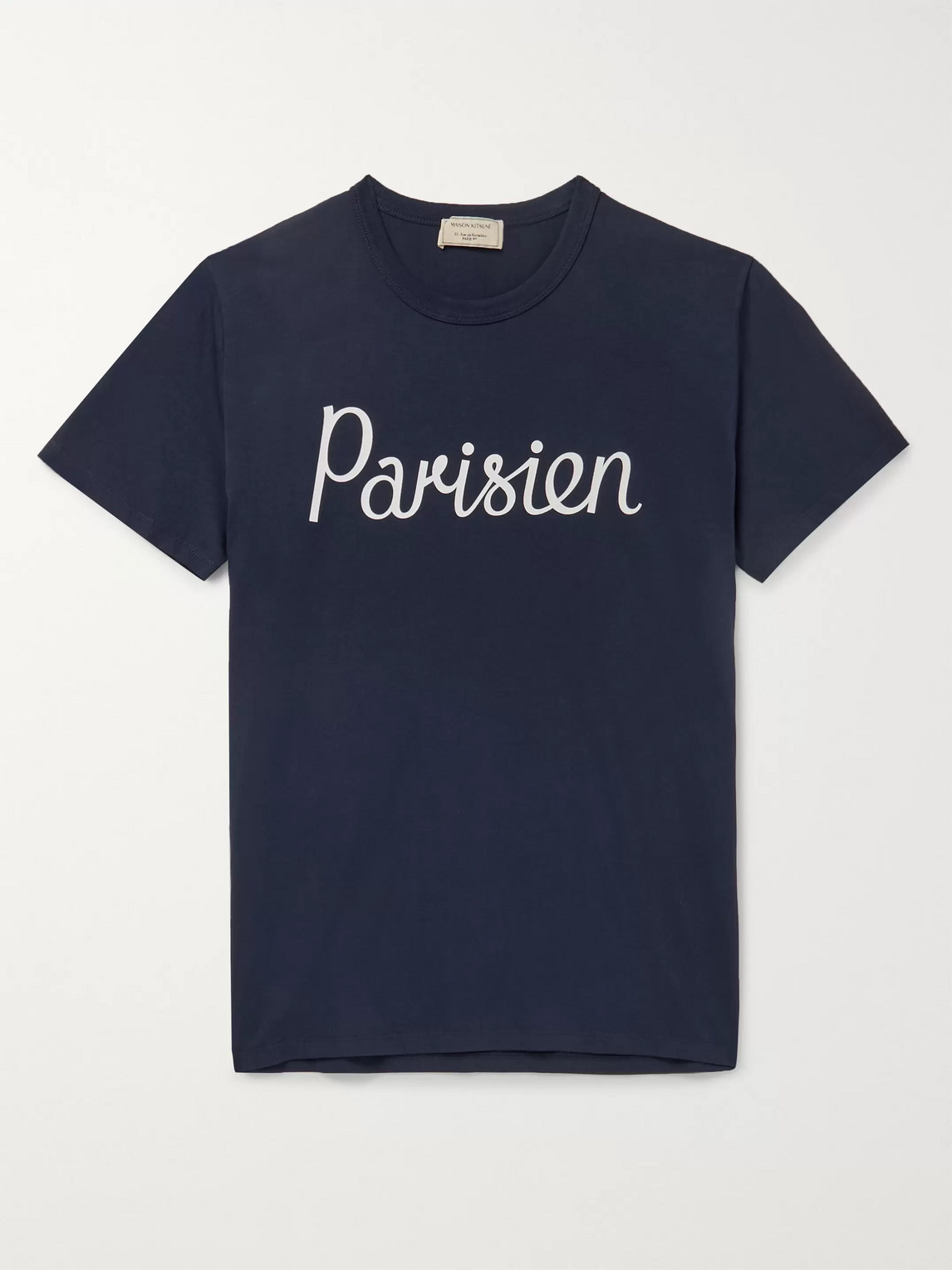 Maison Kitsuné Maison Kitsune Navy Parisien Classic T-shirt | ModeSens
