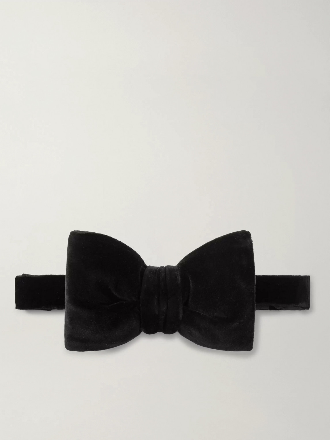 Tom Ford Pre-tied Cotton-velvet Bow Tie In Black