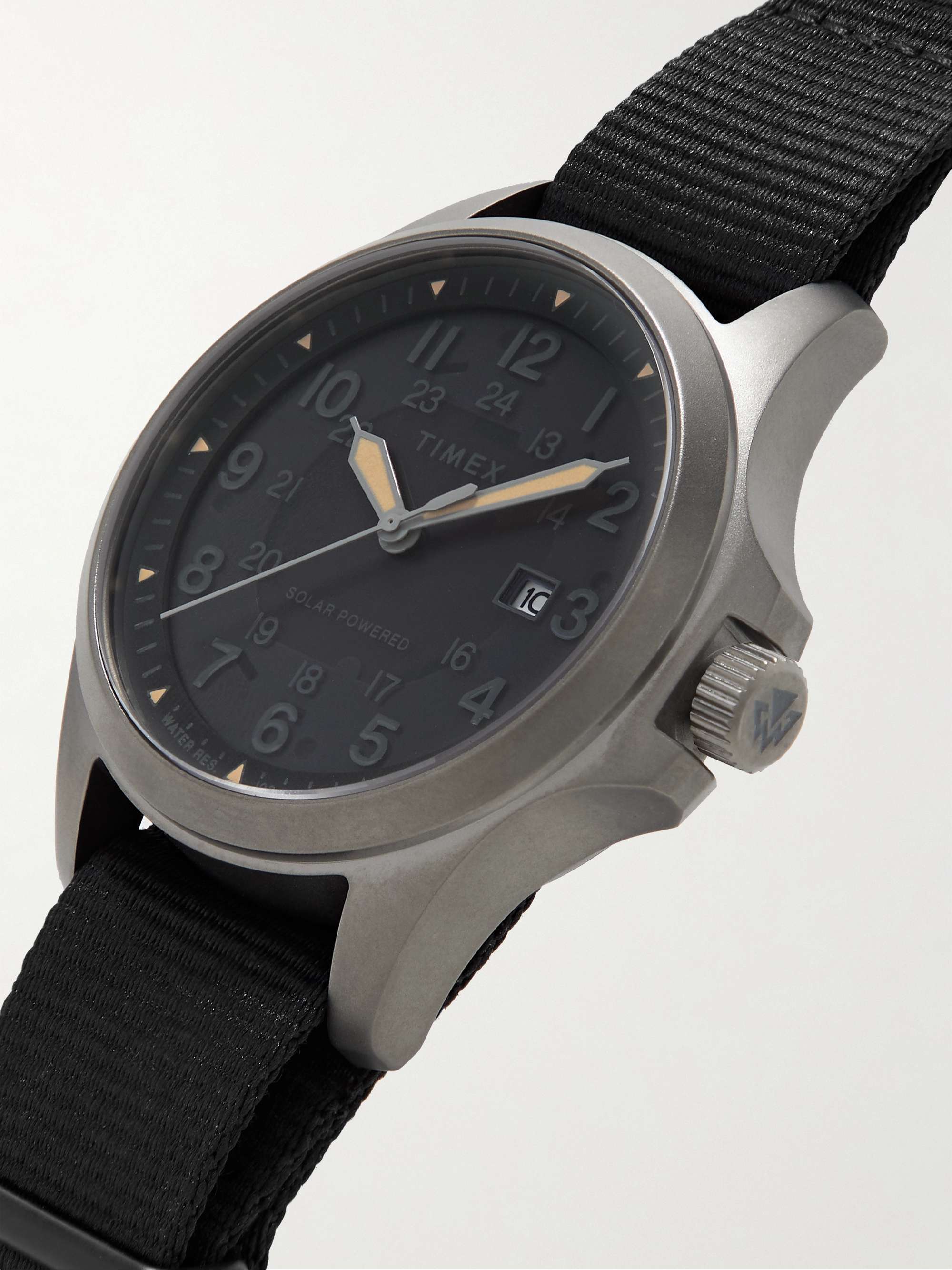 TIMEX Field Post Solar 41mm Stainless Steel and Recycled Webbing Watch