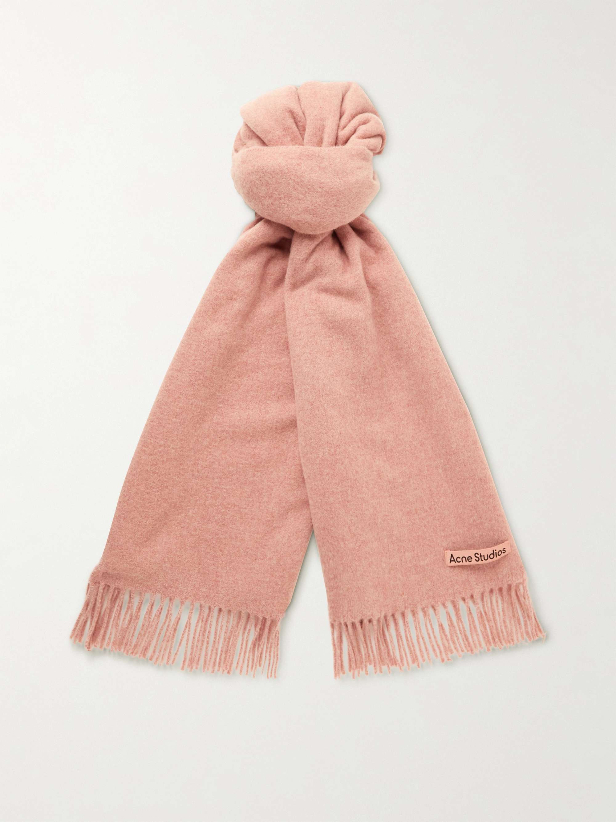 Pink Wool Scarf
