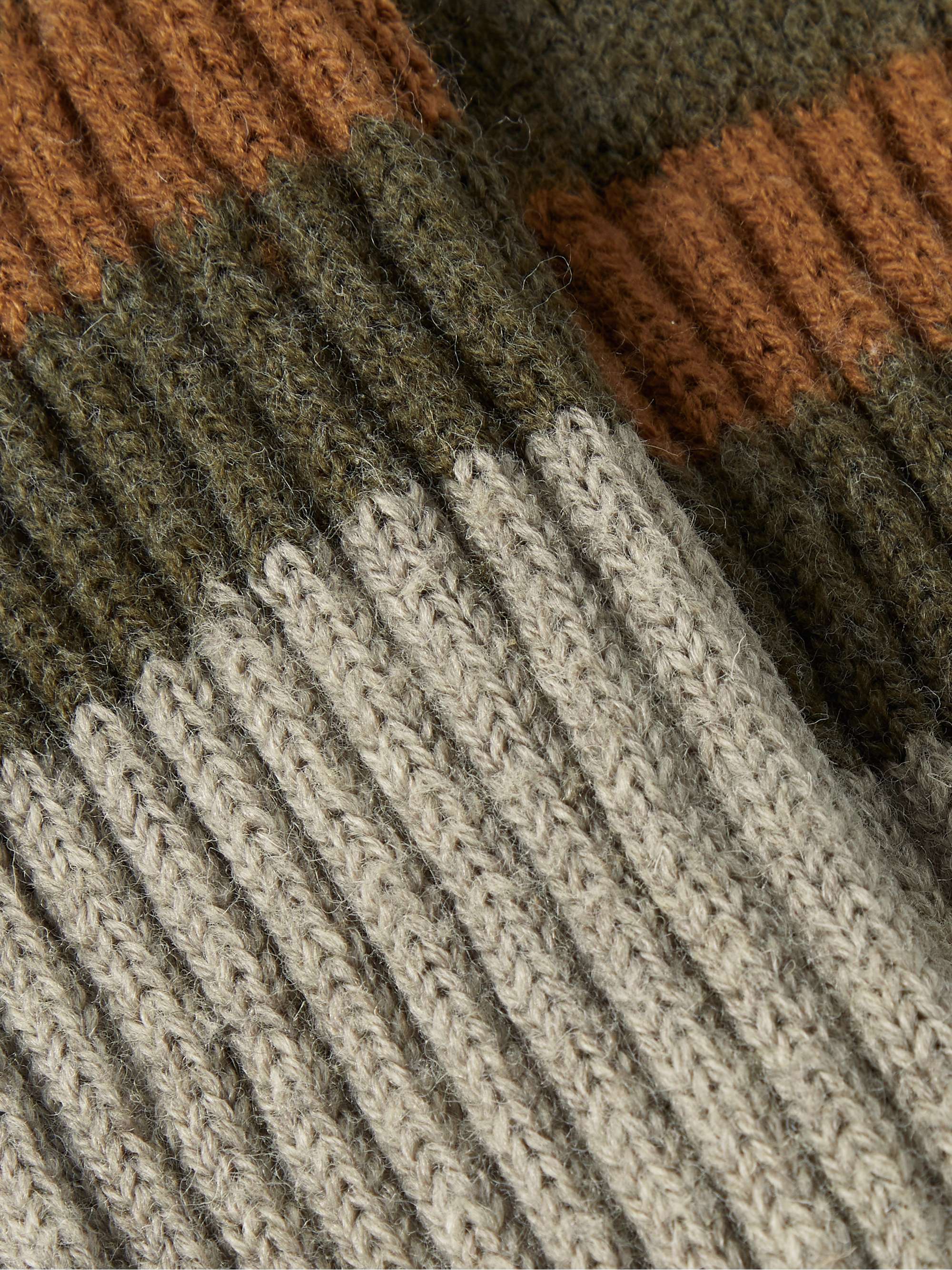 FILSON 1970's Logger Striped Merino Wool-Blend Socks