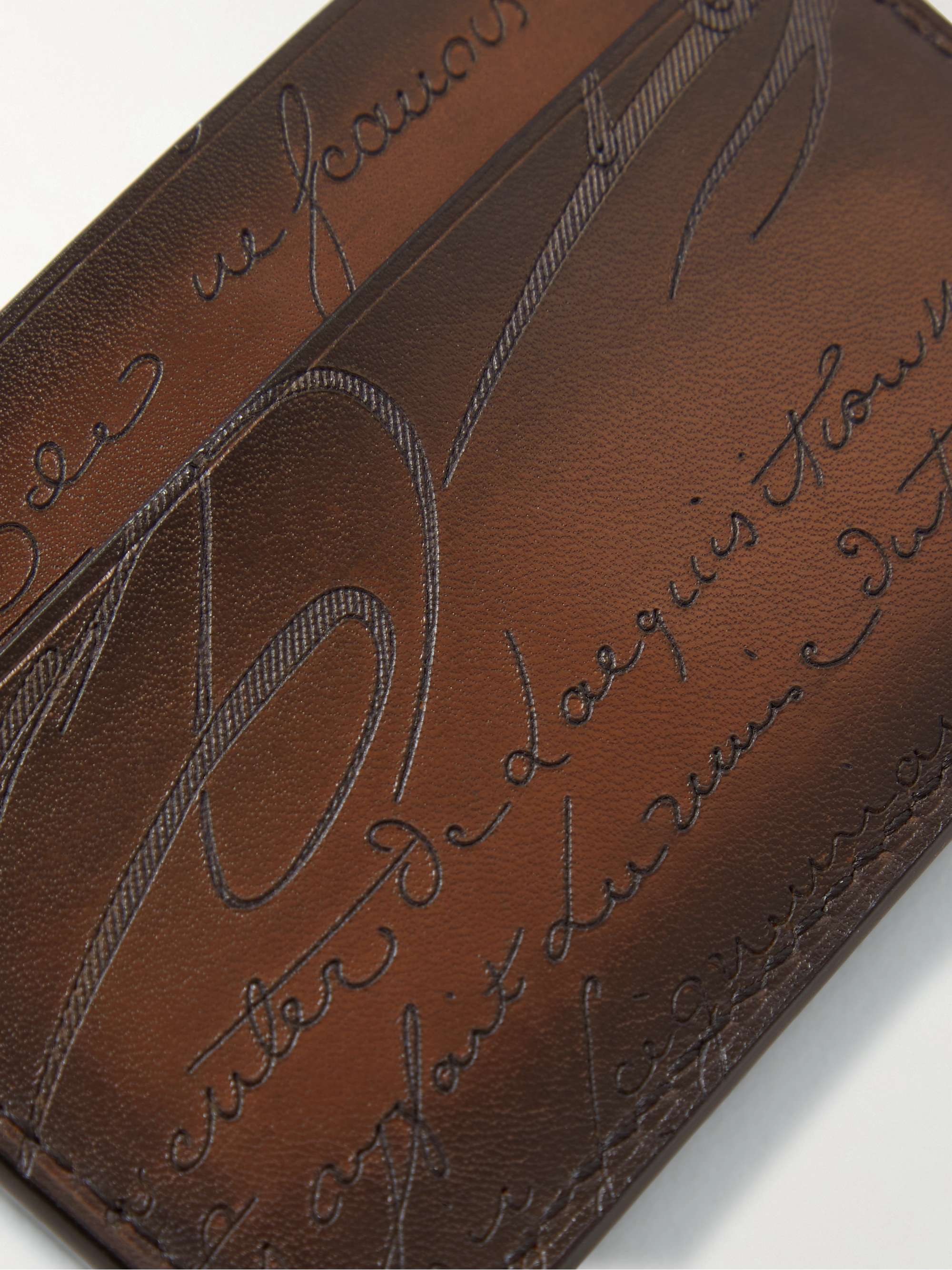 BERLUTI Scritto Venezia Leather Cardholder