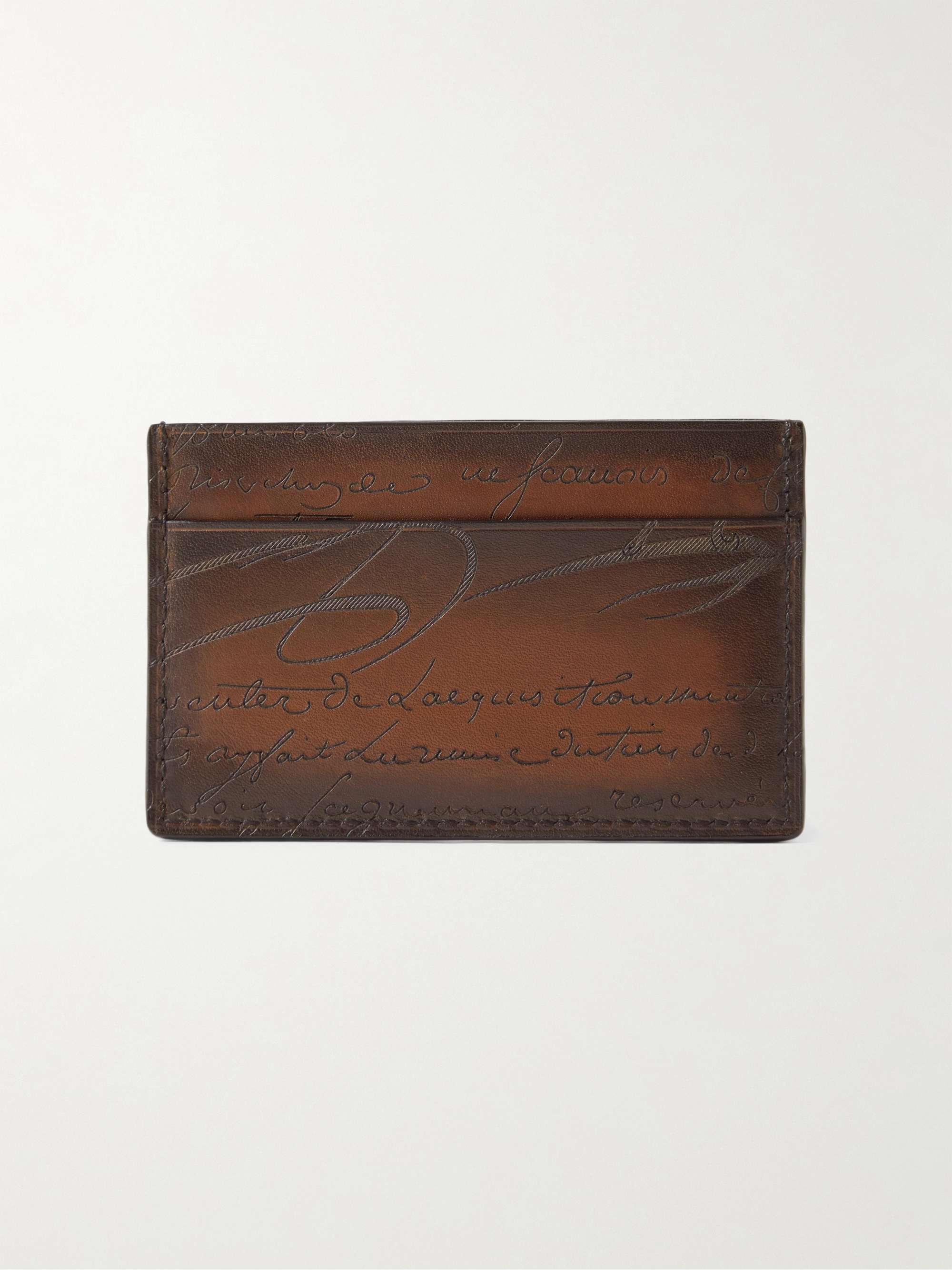 BERLUTI Scritto Venezia Leather Cardholder