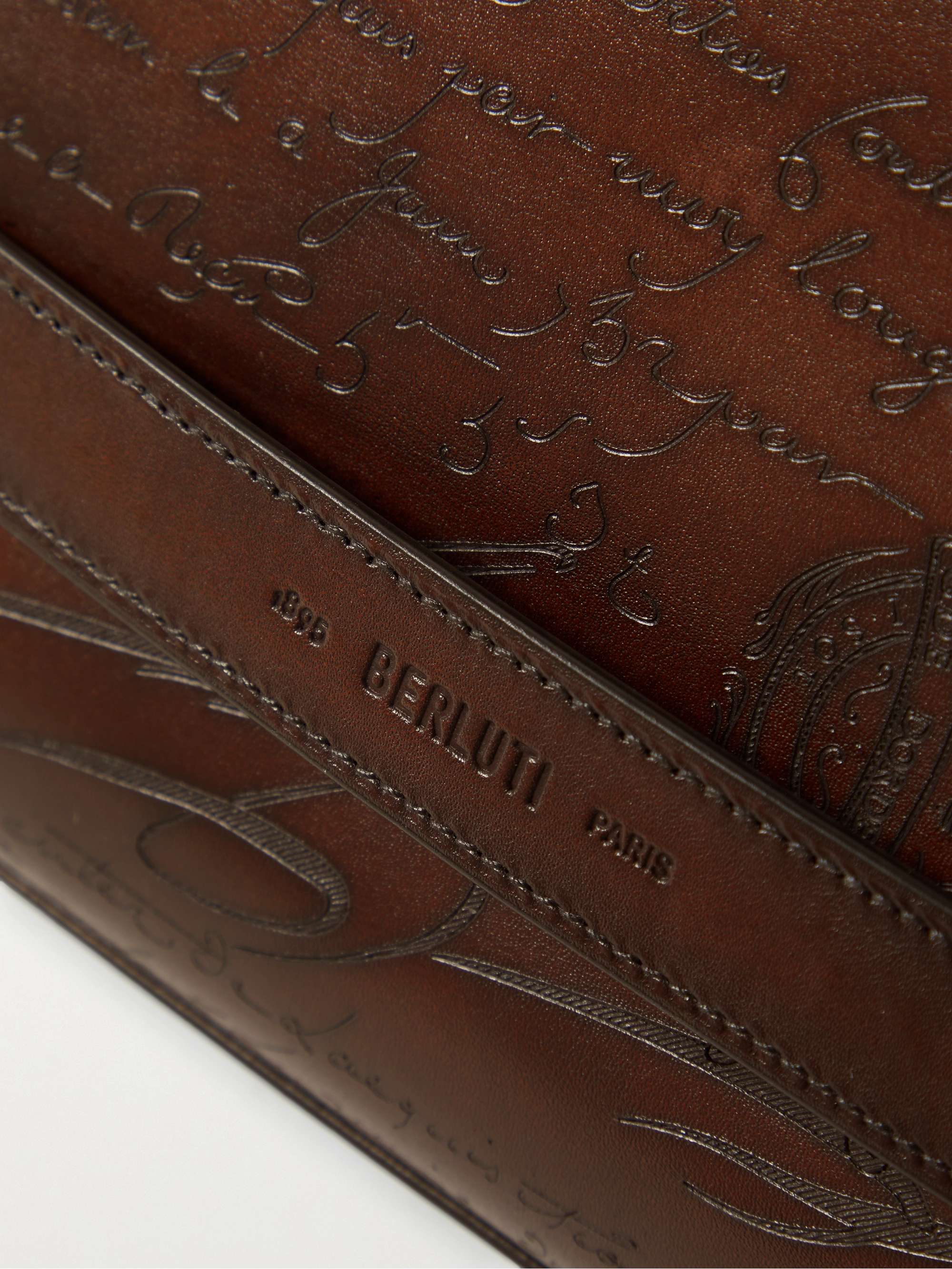 BERLUTI Scritto Venezia Leather Pouch