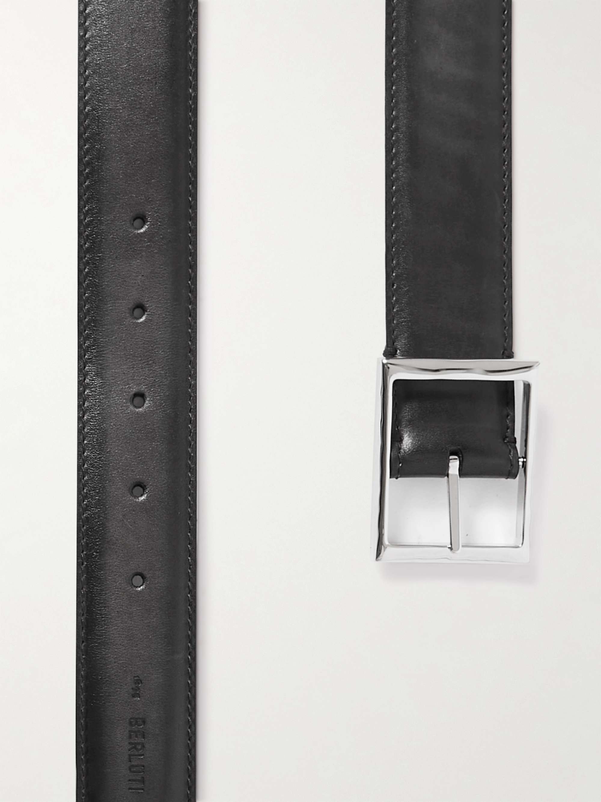 BERLUTI 3.5cm Venezia Leather Belt