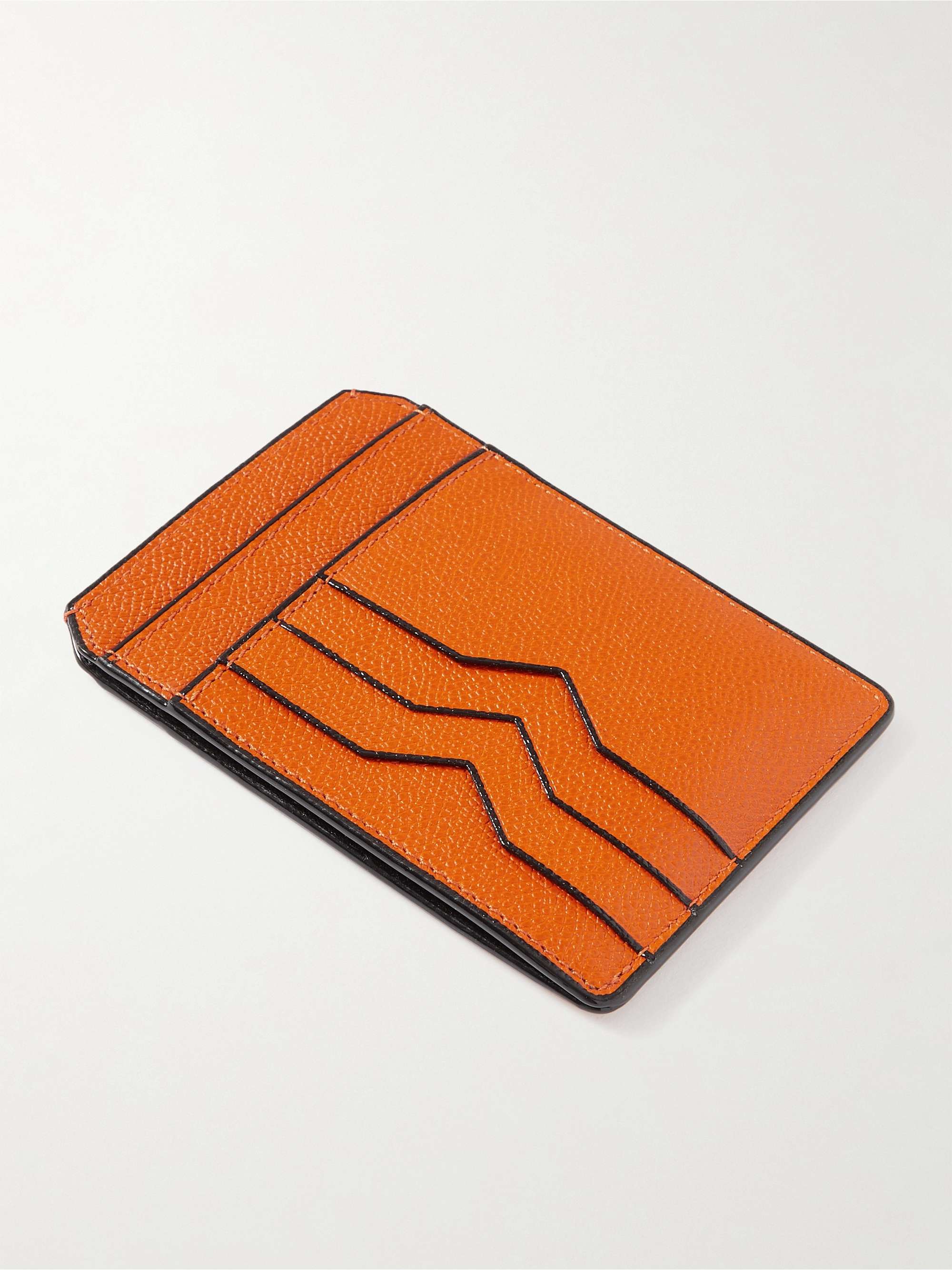 VALEXTRA Pebble-Grain Leather Cardholder