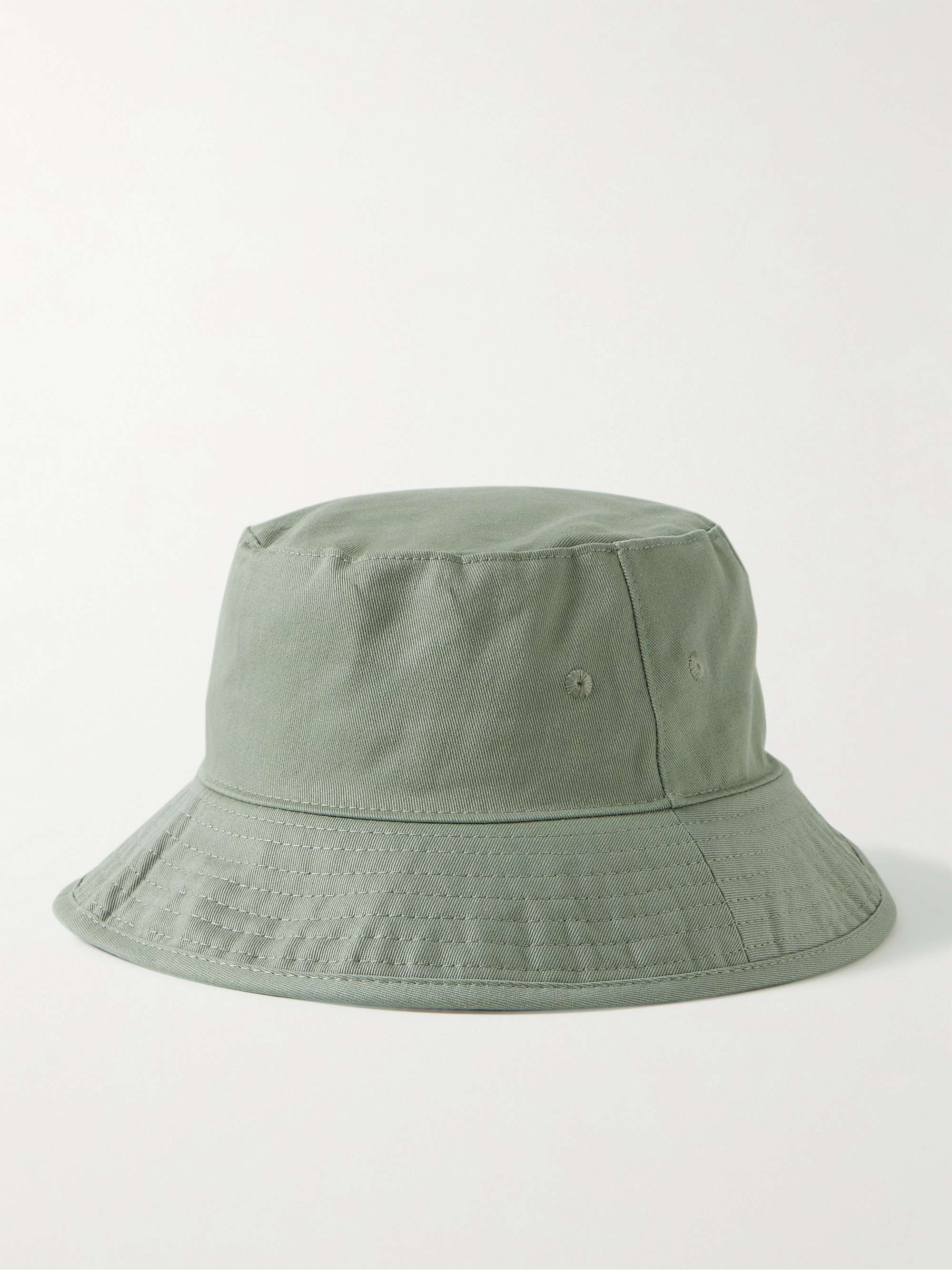 ACNE STUDIOS Logo-Embroidered Cotton-Twill Bucket Hat