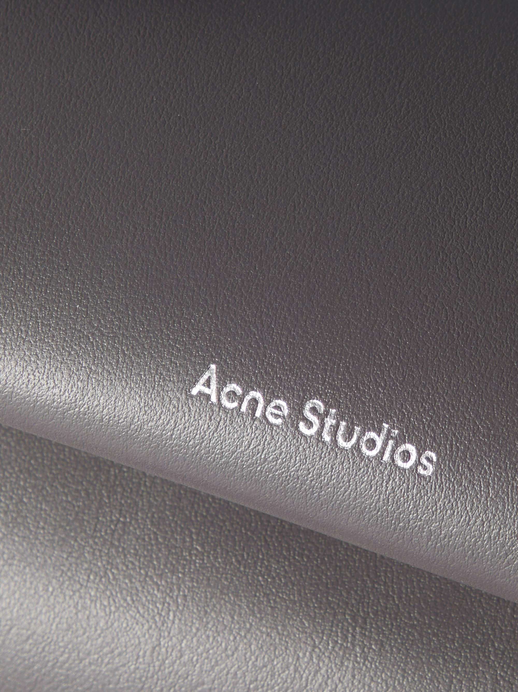 ACNE STUDIOS Small Logo-Print Leather Messenger Bag