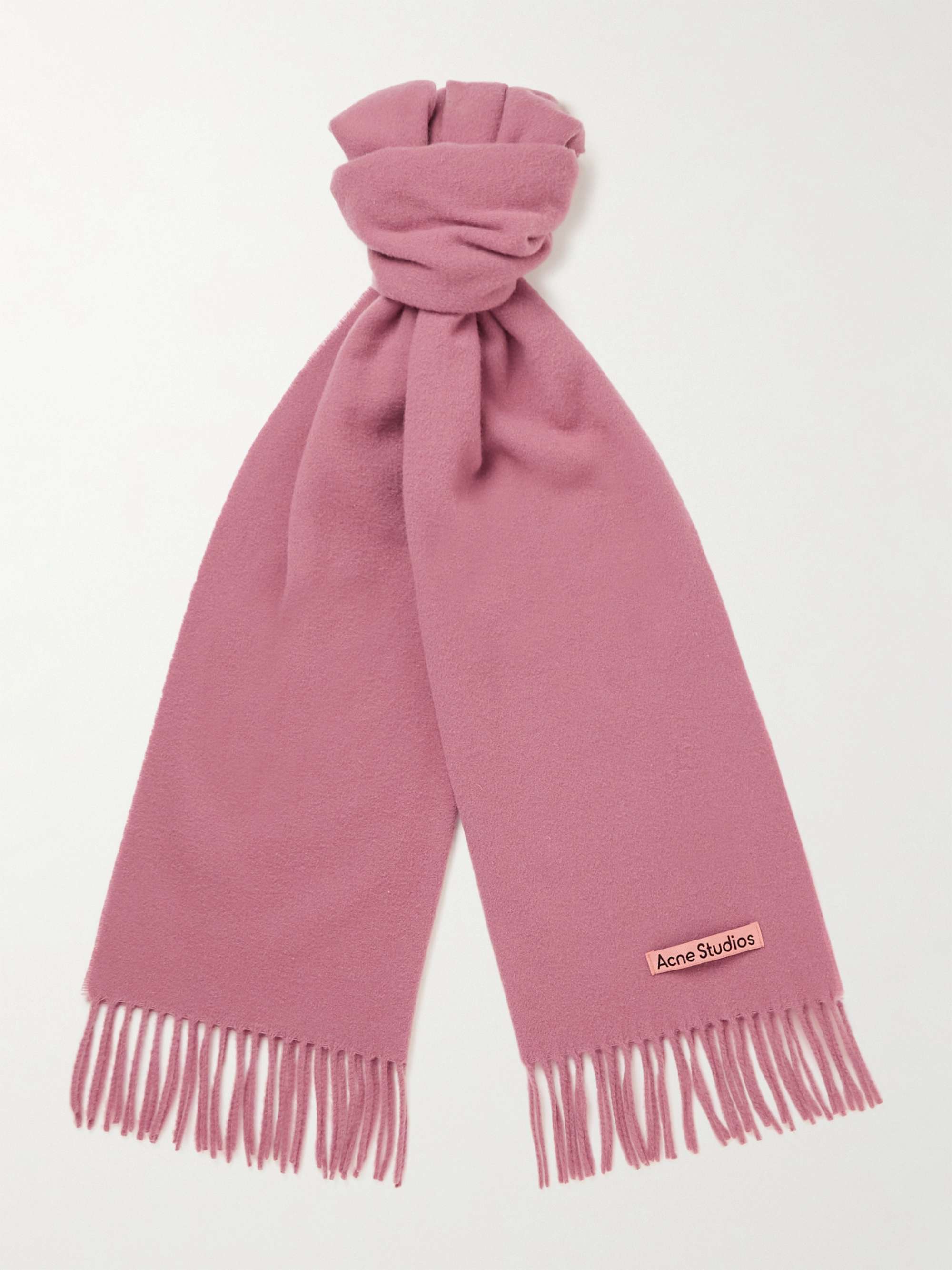 Pink Wool Scarf