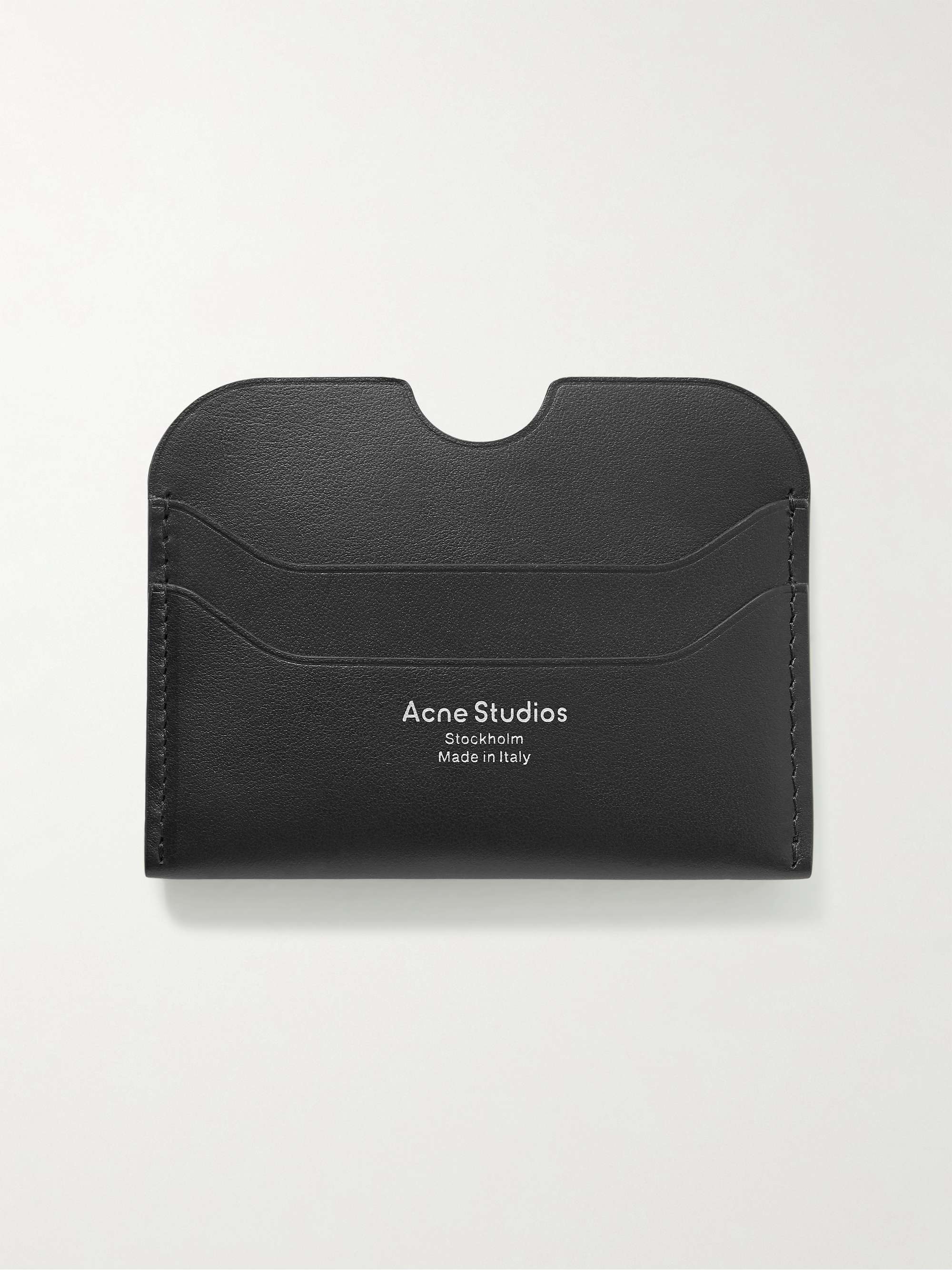 ACNE STUDIOS Logo-Print Leather Cardholder