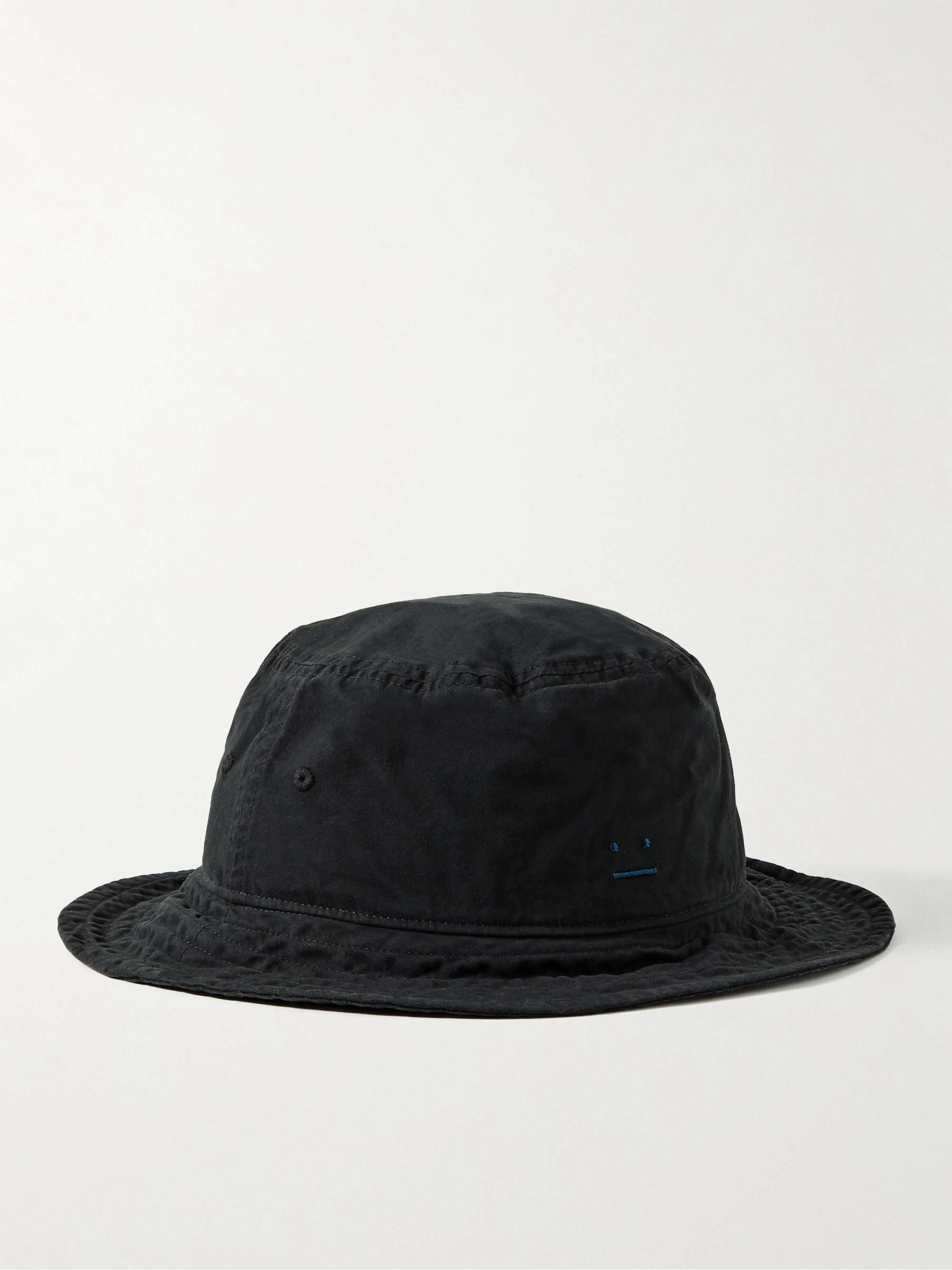 ACNE STUDIOS Embellished Cotton-Twill Bucket Hat