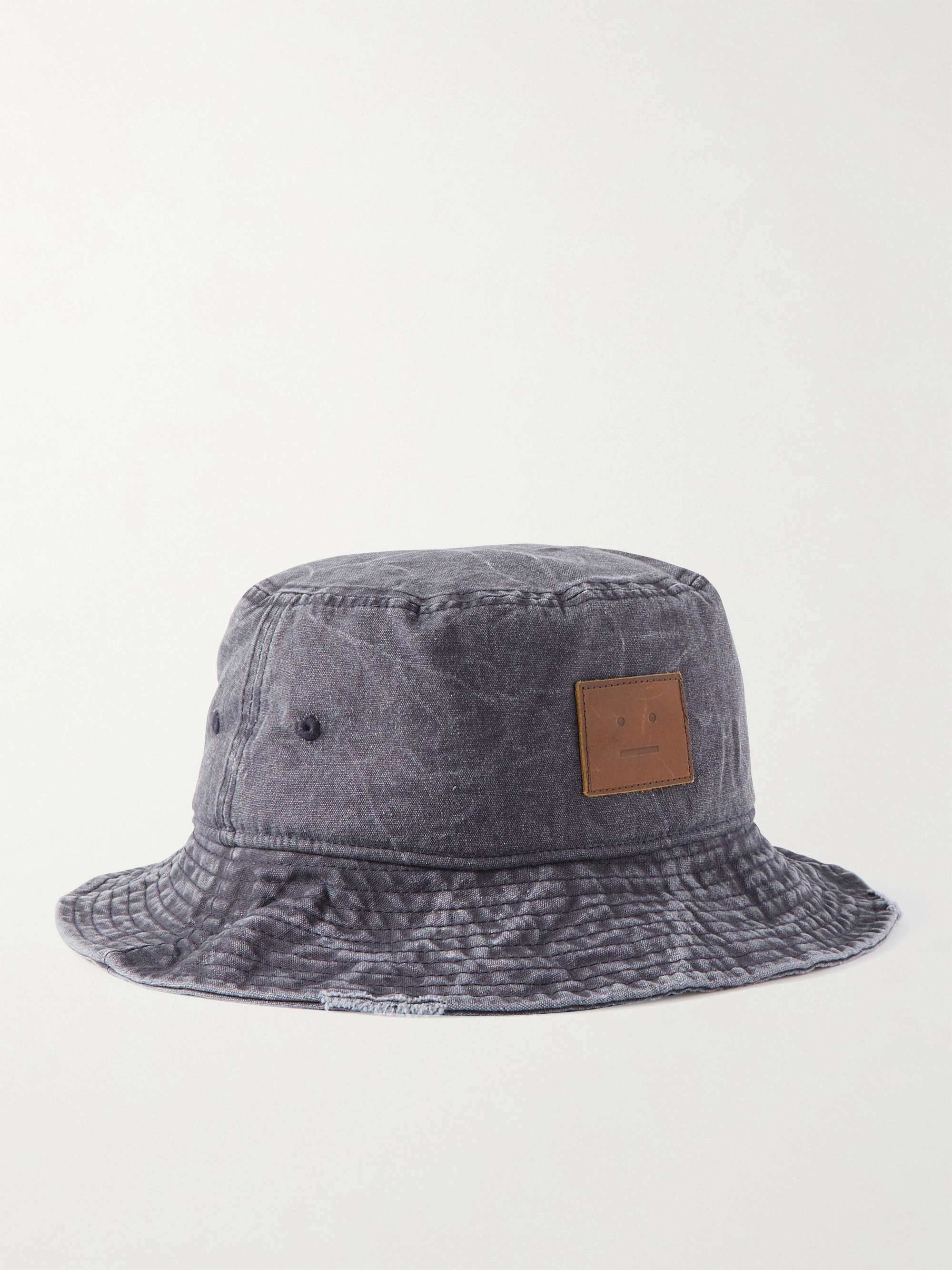 아크네 스튜디오 버킷햇  Acne Studios Logo-Appliqued Denim Bucket Hat,Blue