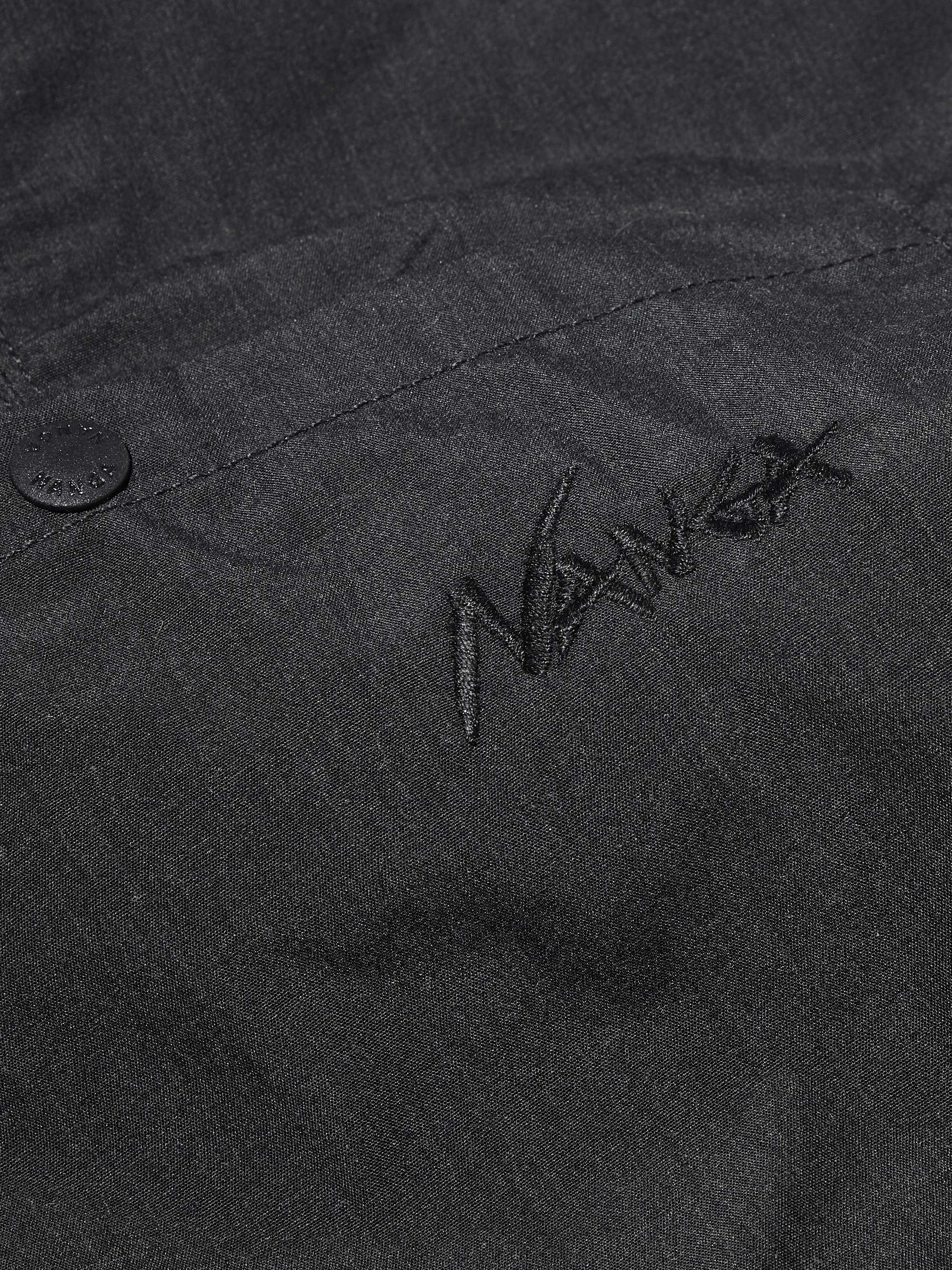 NANGA Takibi Logo-Print Coated-Twill Apron
