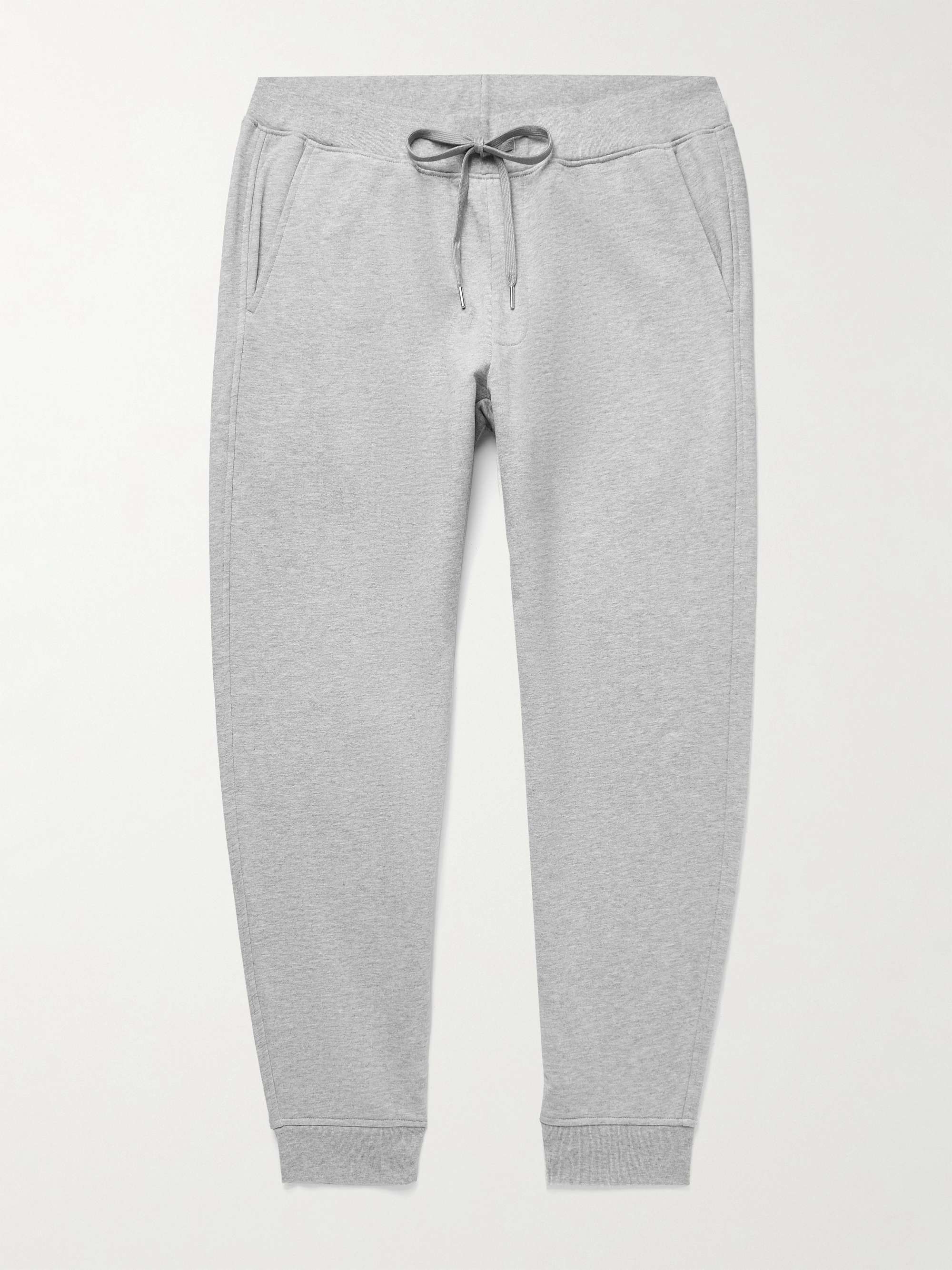 HANDVAERK Tapered Pima Cotton-Jersey Sweatpants