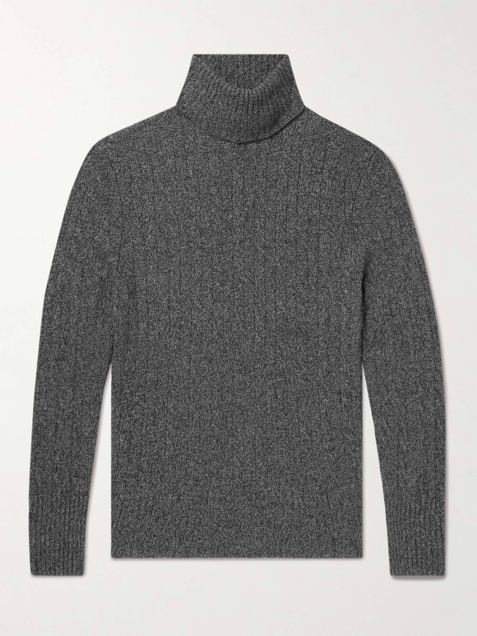 ERDEM Nikos Cable-Knit Rollneck Sweater