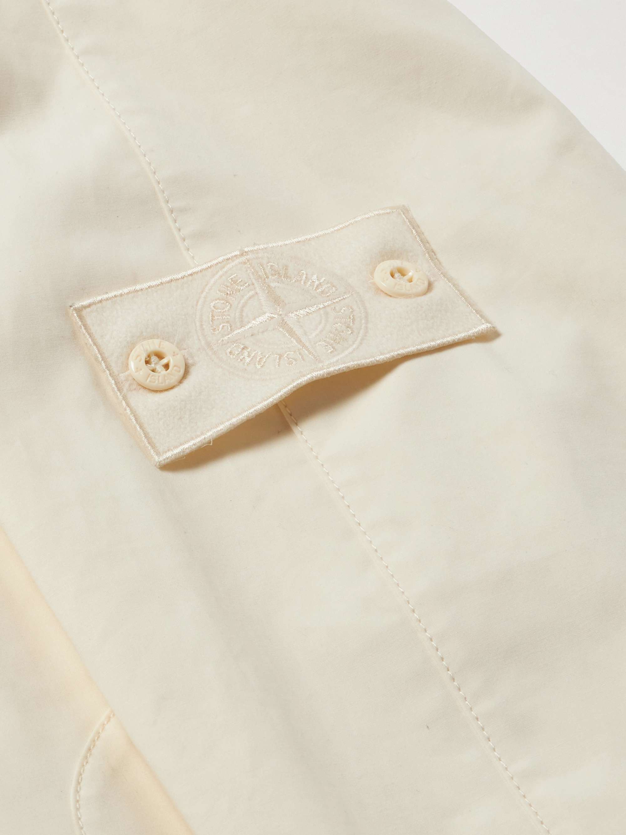 STONE ISLAND Logo-Appliquéd Cotton Track Jacket