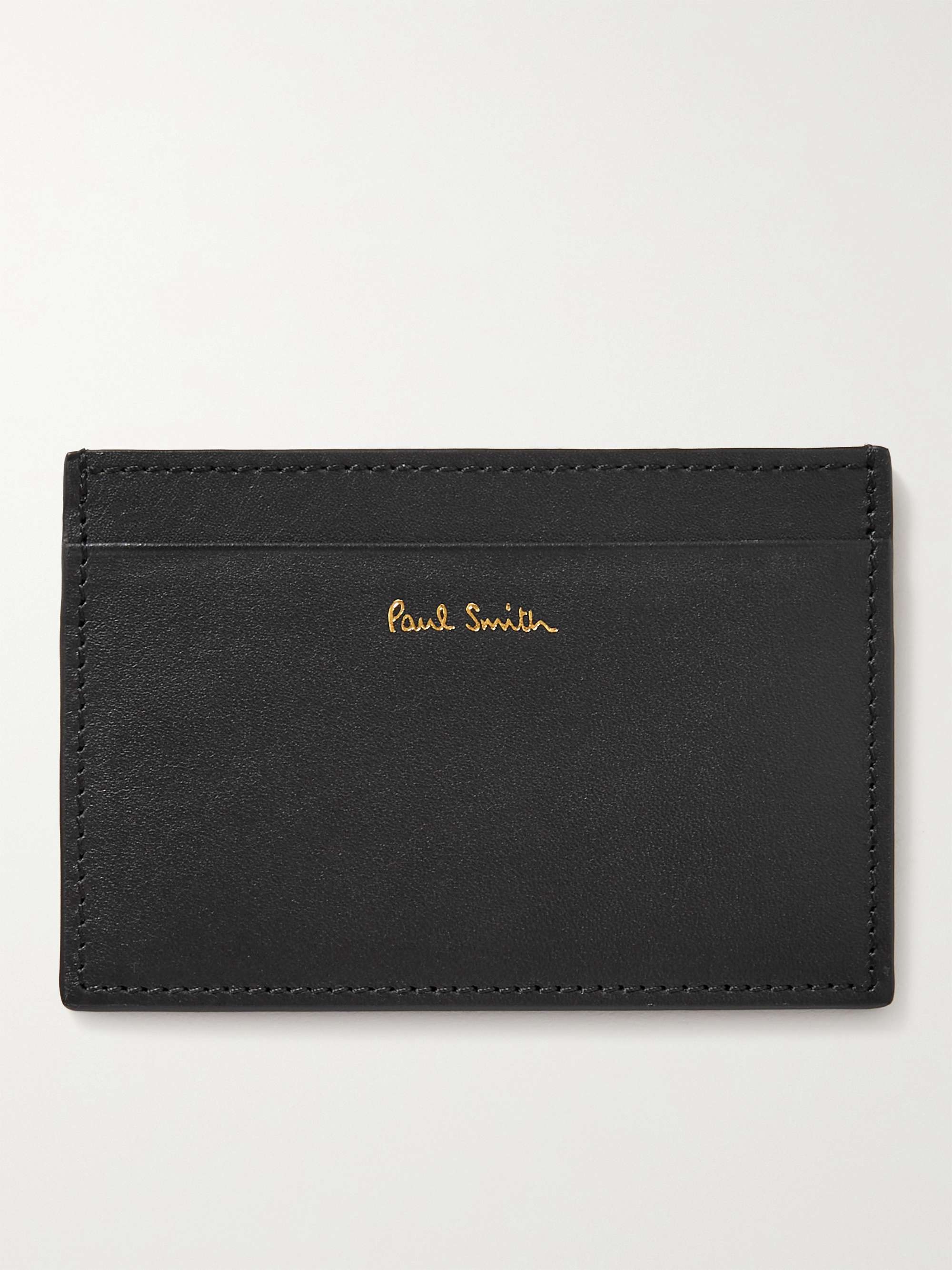 PAUL SMITH Striped Leather Cardholder